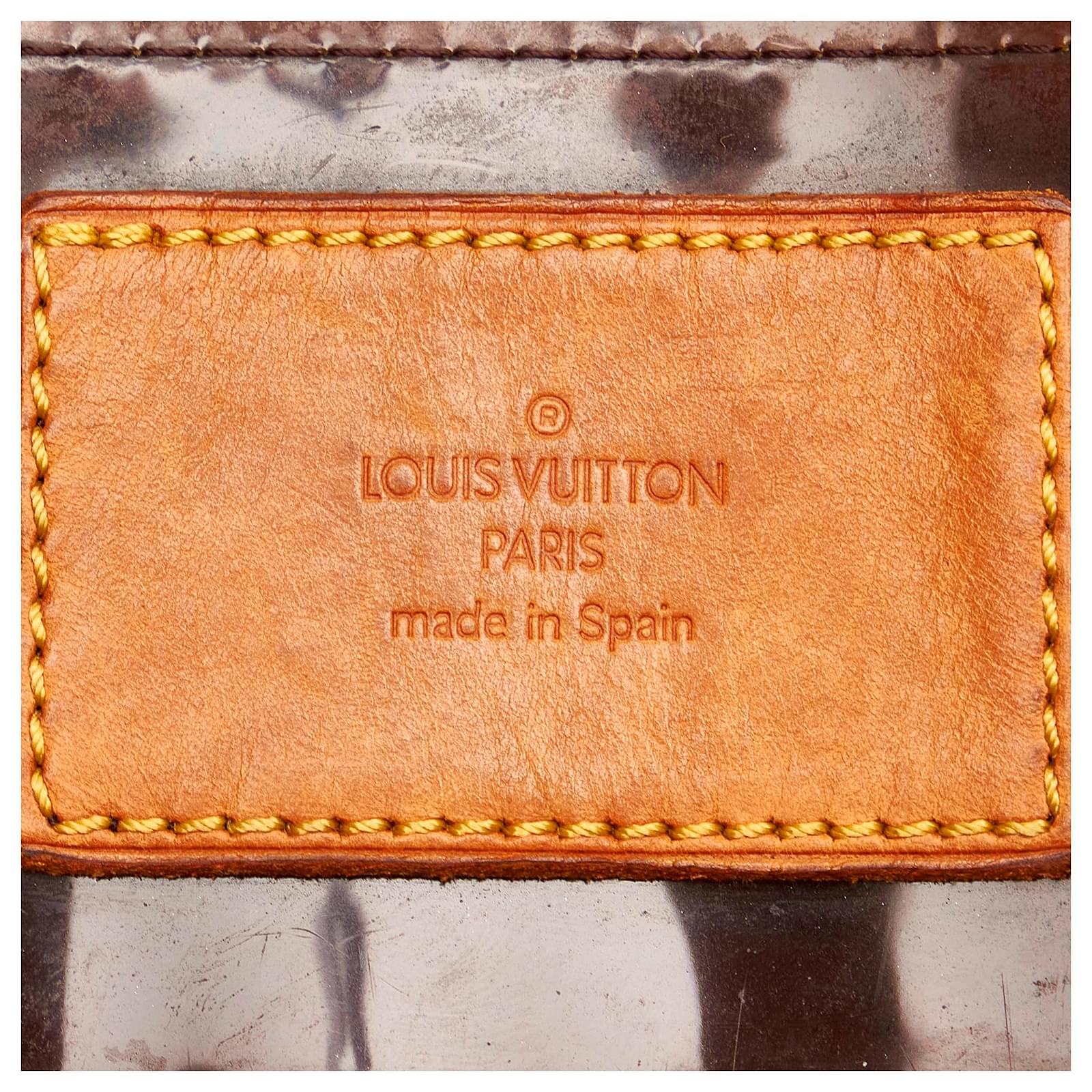 Louis Vuitton Brown Monogram Cabas Sac Ambre MM Leather Plastic ref.247494  - Joli Closet