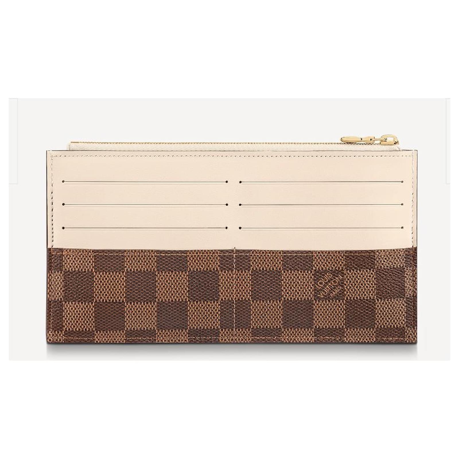 Louis Vuitton LV Slim Purse Brown Leather ref.475826 - Joli Closet