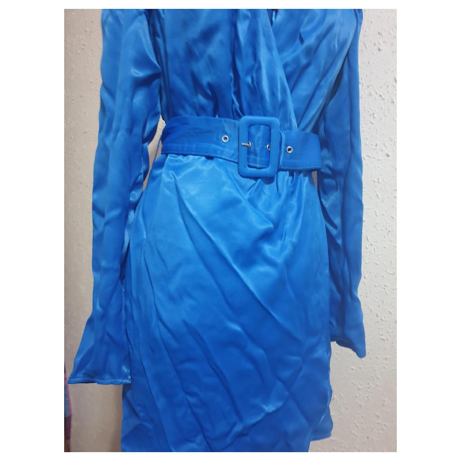 Zara blazer dress size XS Blue Viscose ref.476215 - Joli Closet