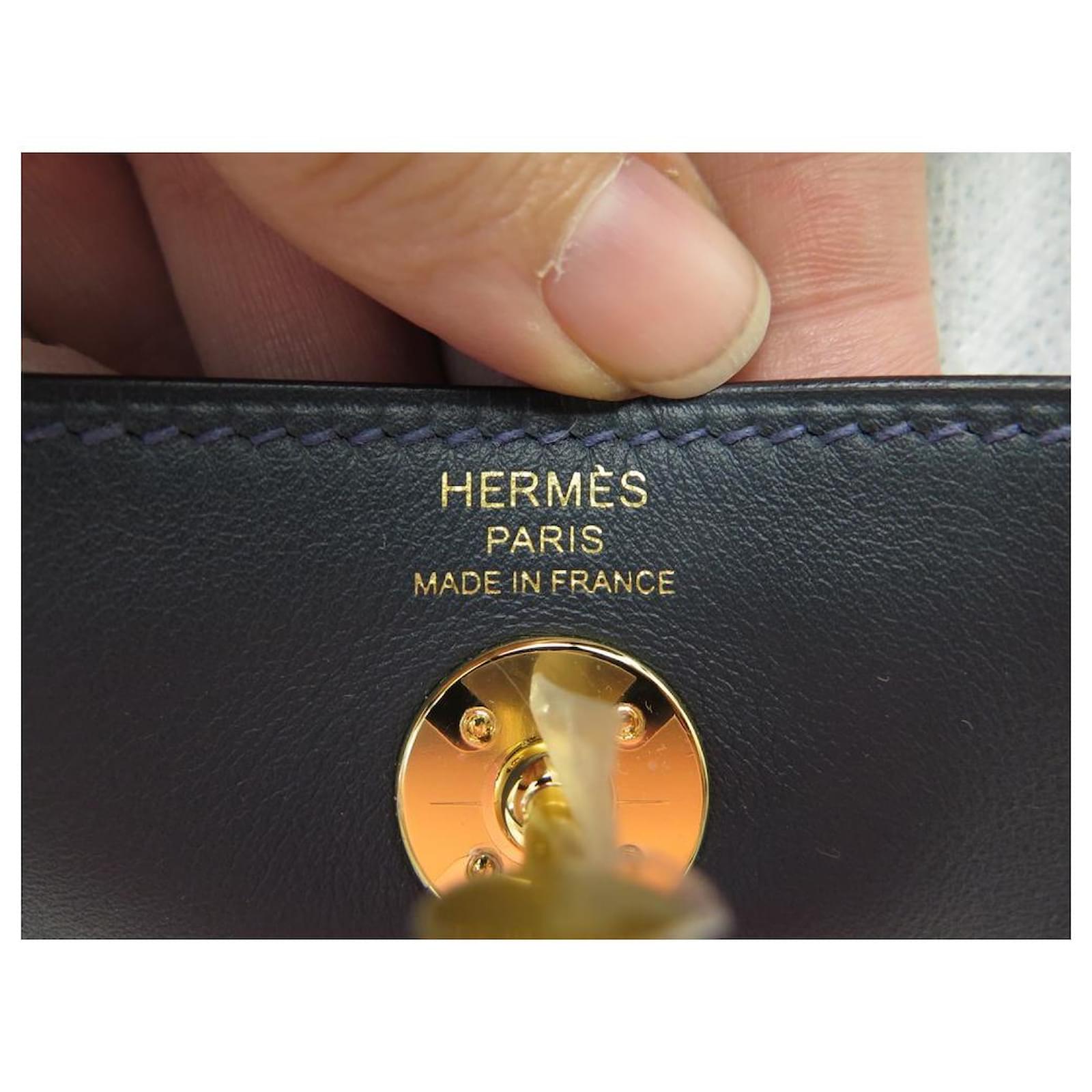 Autre Marque NEW HERMES LINDY MINI HANDBAG IN ROUSSEAU GREEN SWIFT CALF  LEATHER + HAND BAG BOX ref.476817 - Joli Closet