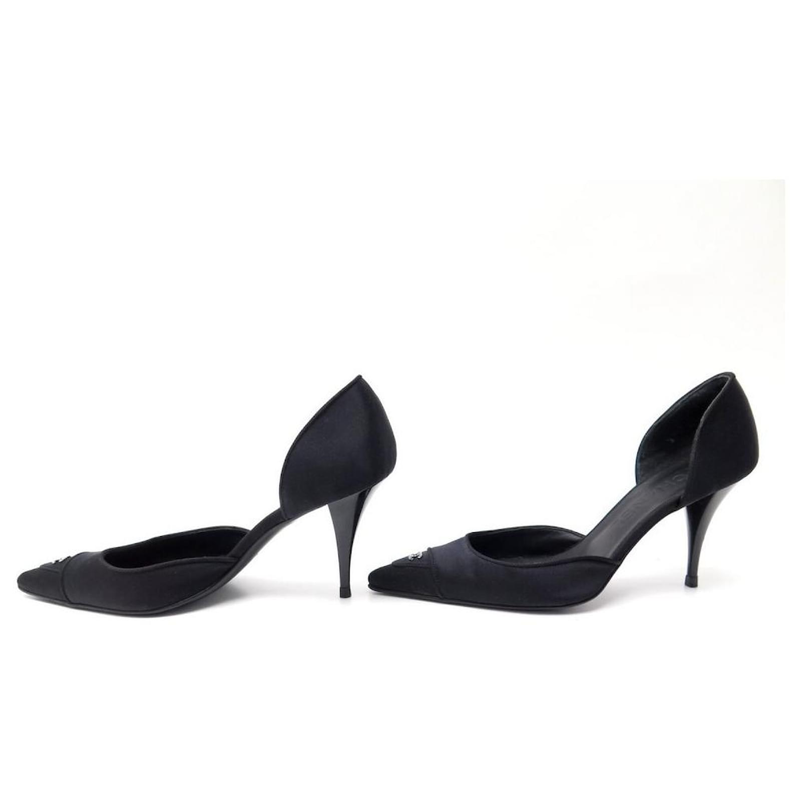 靴 CHANEL Canvas black heel sandls CHANEL | Shoes | Chanel Black Sandals Heels With Iconic