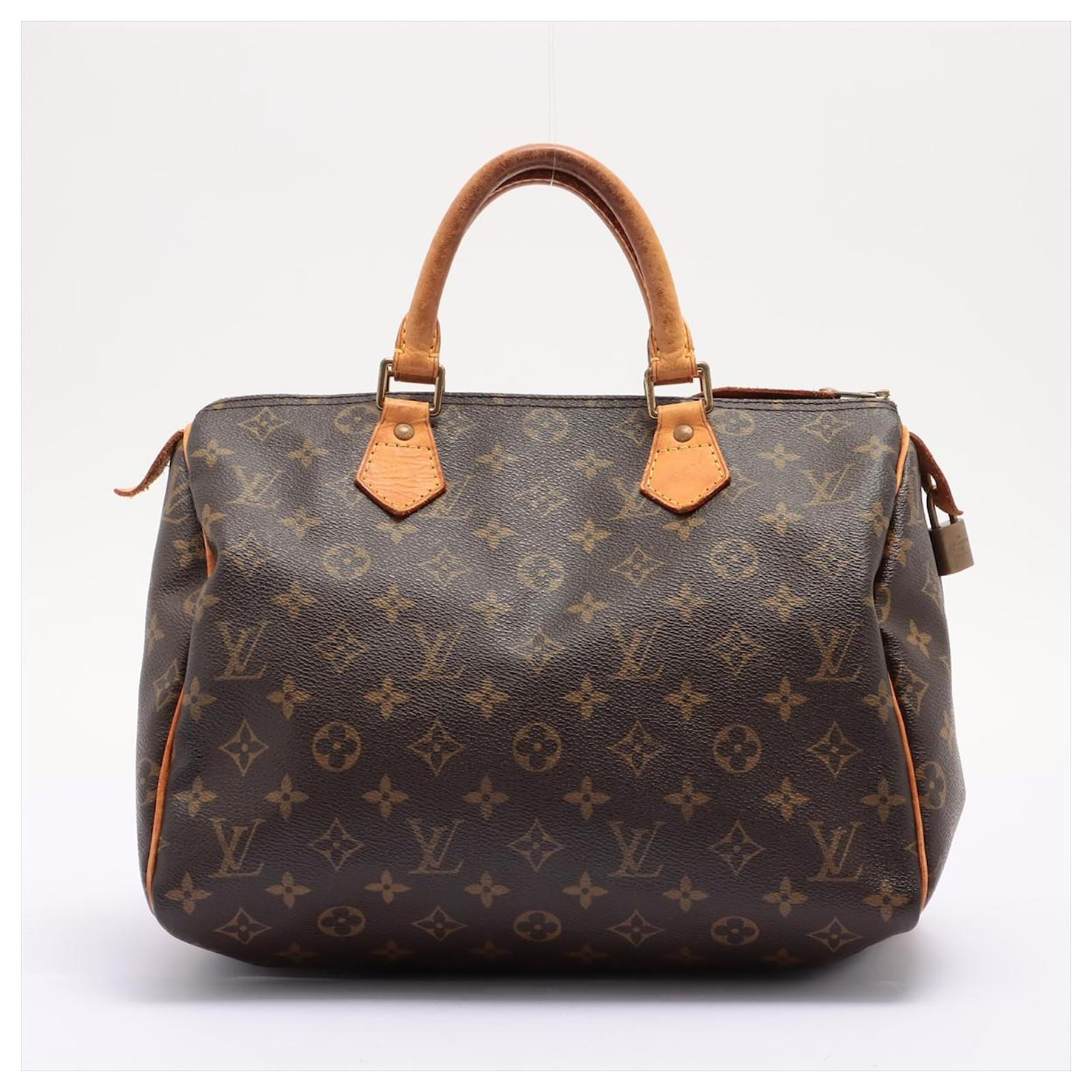 Louis Vuitton Speedy 30 Brown Cloth ref.478054 - Joli Closet