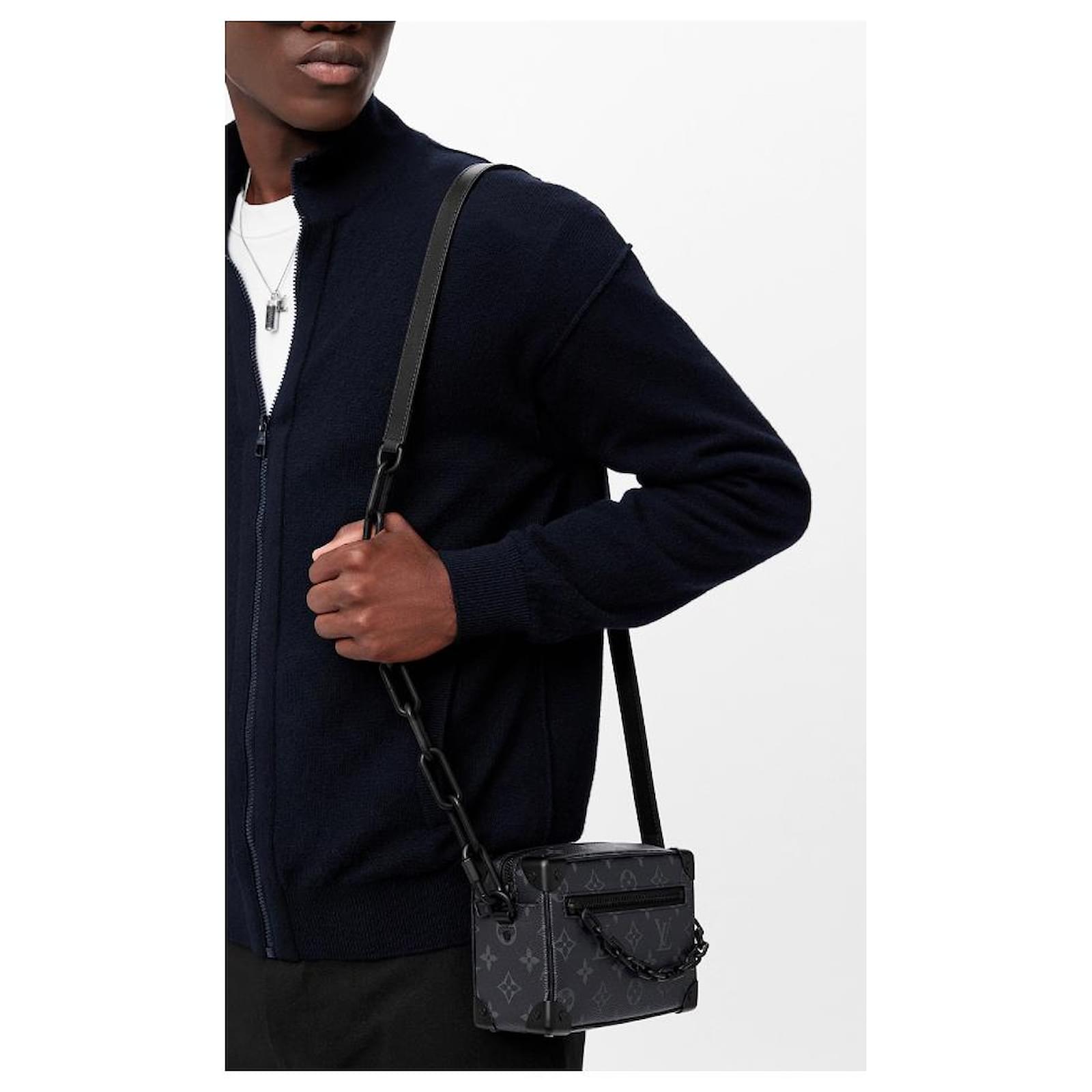 Louis Vuitton LV Mini soft trunk Grey Leather ref.478284 - Joli Closet