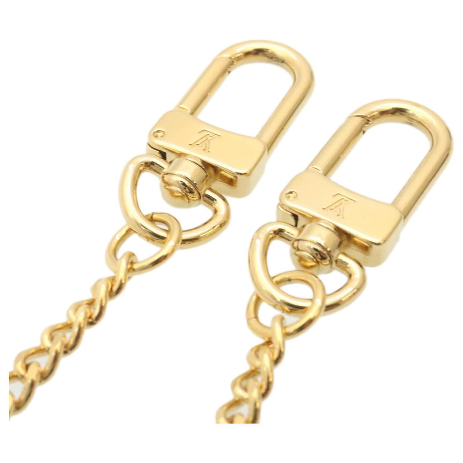 LOUIS VUITTON Chain Strap Gold LV Auth 28604 Golden Metal ref.478877 - Joli  Closet