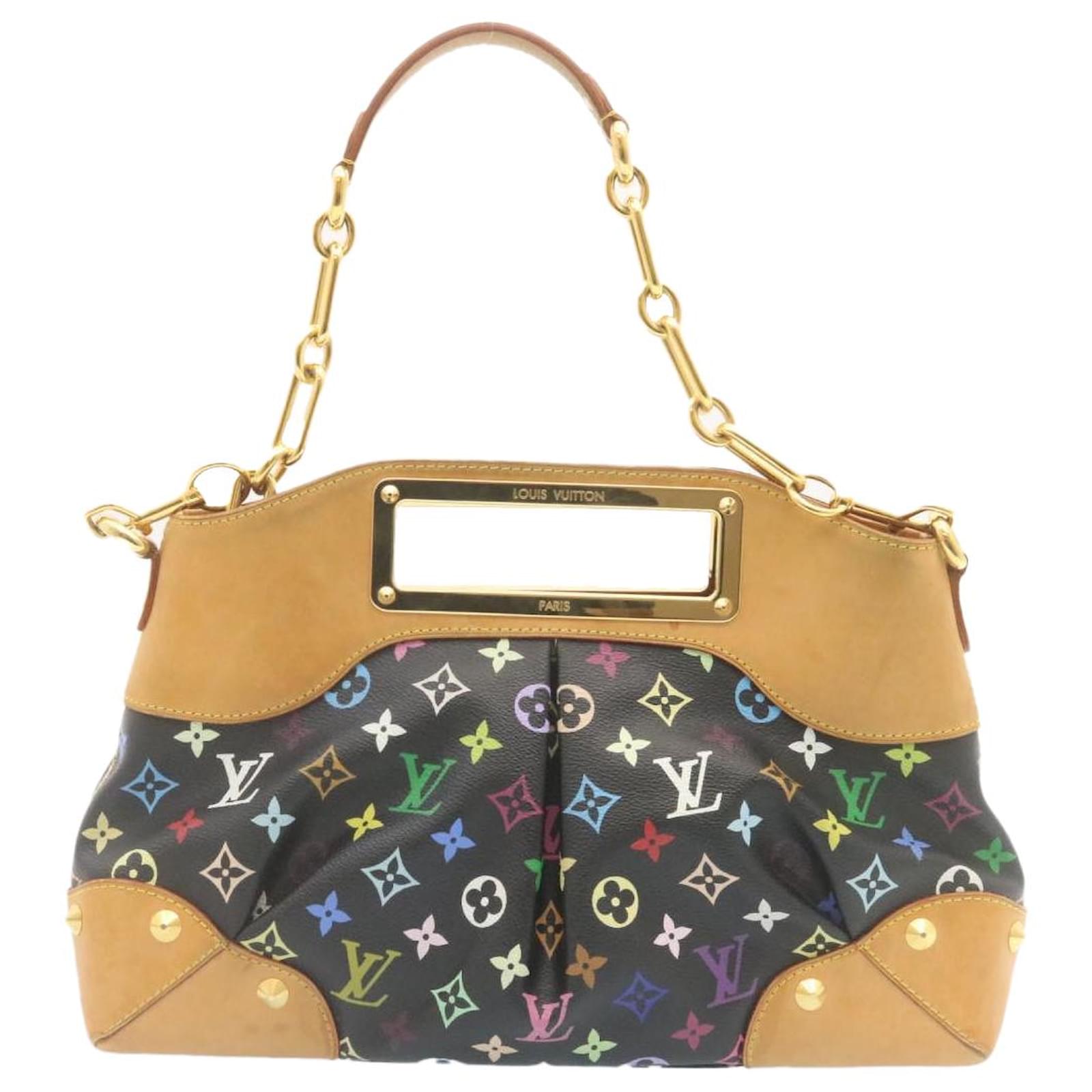 Louis Vuitton Multicolor Chain Judy PM Shoulder Bag White M40257 LV Auth CL213