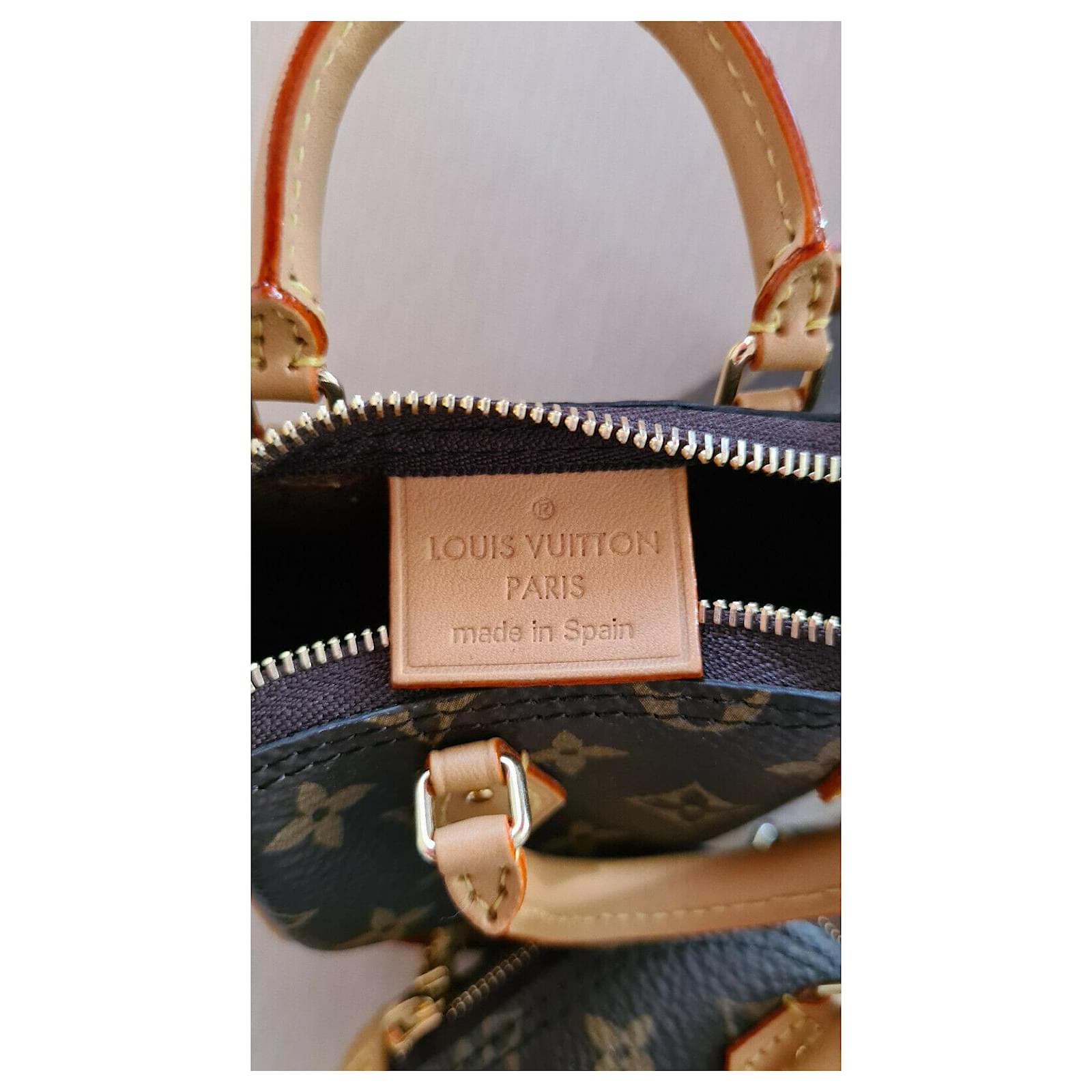 Speedy Louis Vuitton Trio Mini Icônes Cuir Marron ref.479723 - Joli Closet
