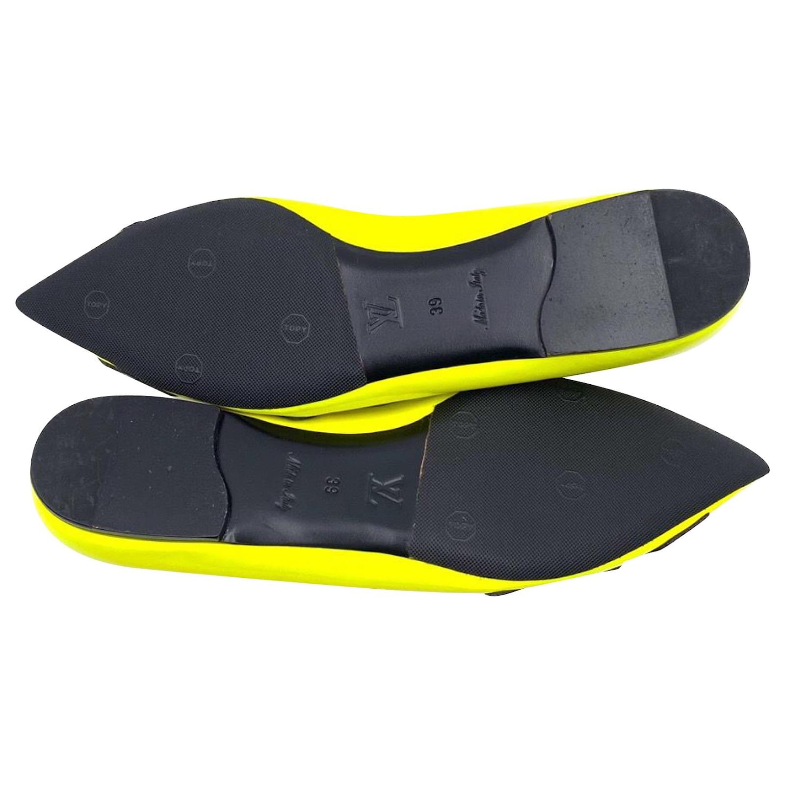 Louis Vuitton x Stephen Sprouse ballerinas in yellow patent