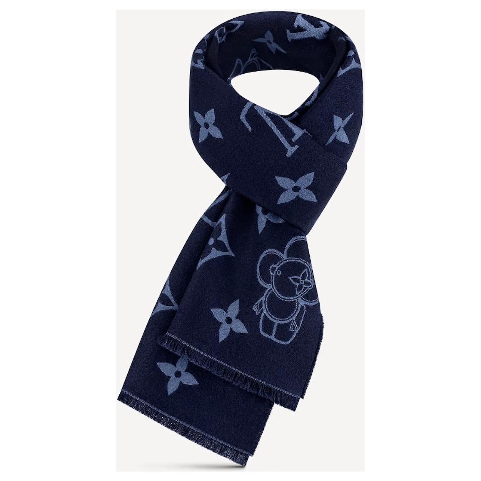 Louis Vuitton Blue and White Alma Print Scarf ref.874157 - Joli Closet