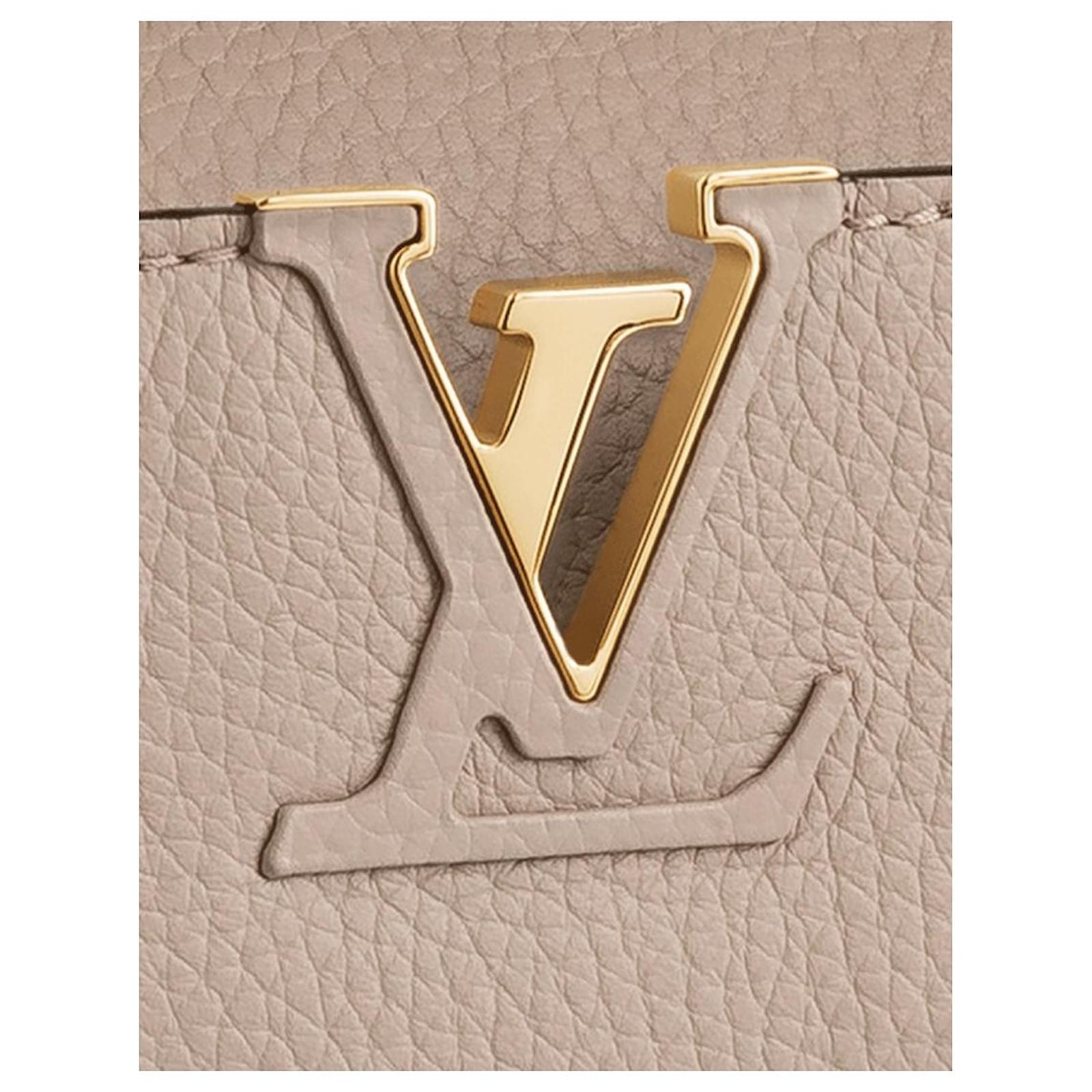 Louis Vuitton LV Galet Capucines BB Grey Leather ref.480605 - Joli