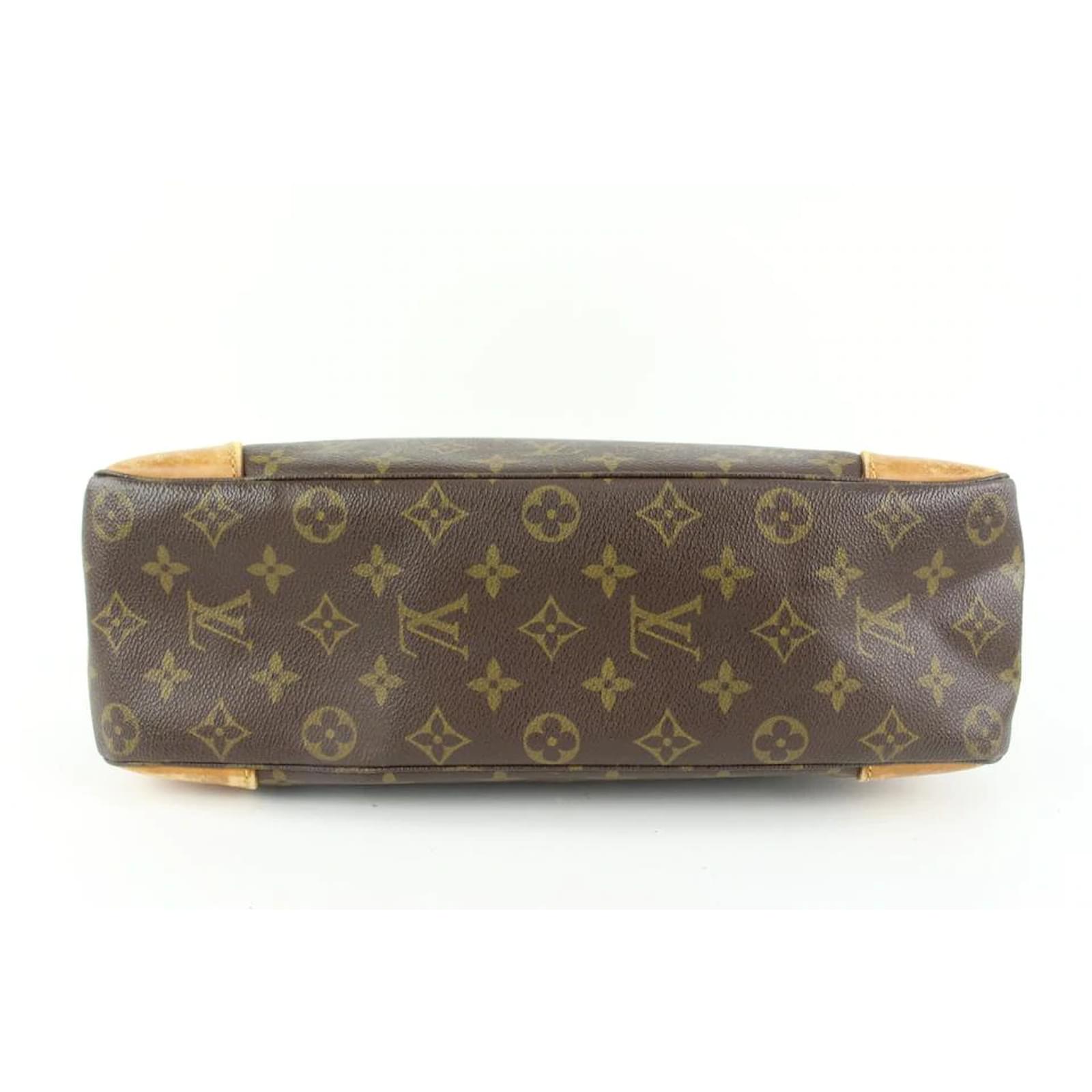 Louis Vuitton Discontinued Monogram Boulogne Zip Hobo Bag Leather  ref.480648 - Joli Closet