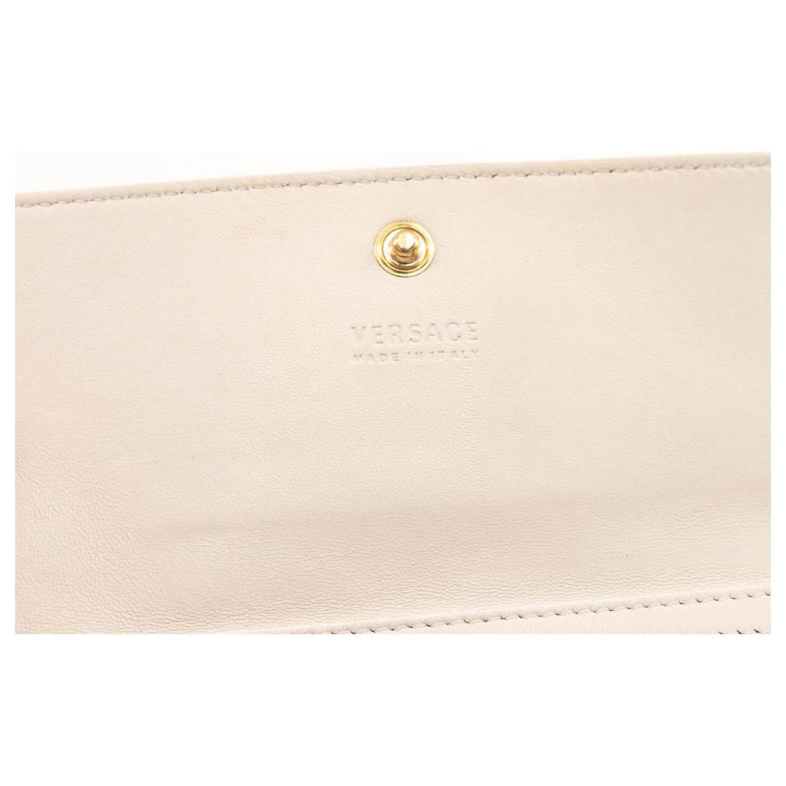 Gianni Versace Handbag Cream Leather ref.32645 - Joli Closet