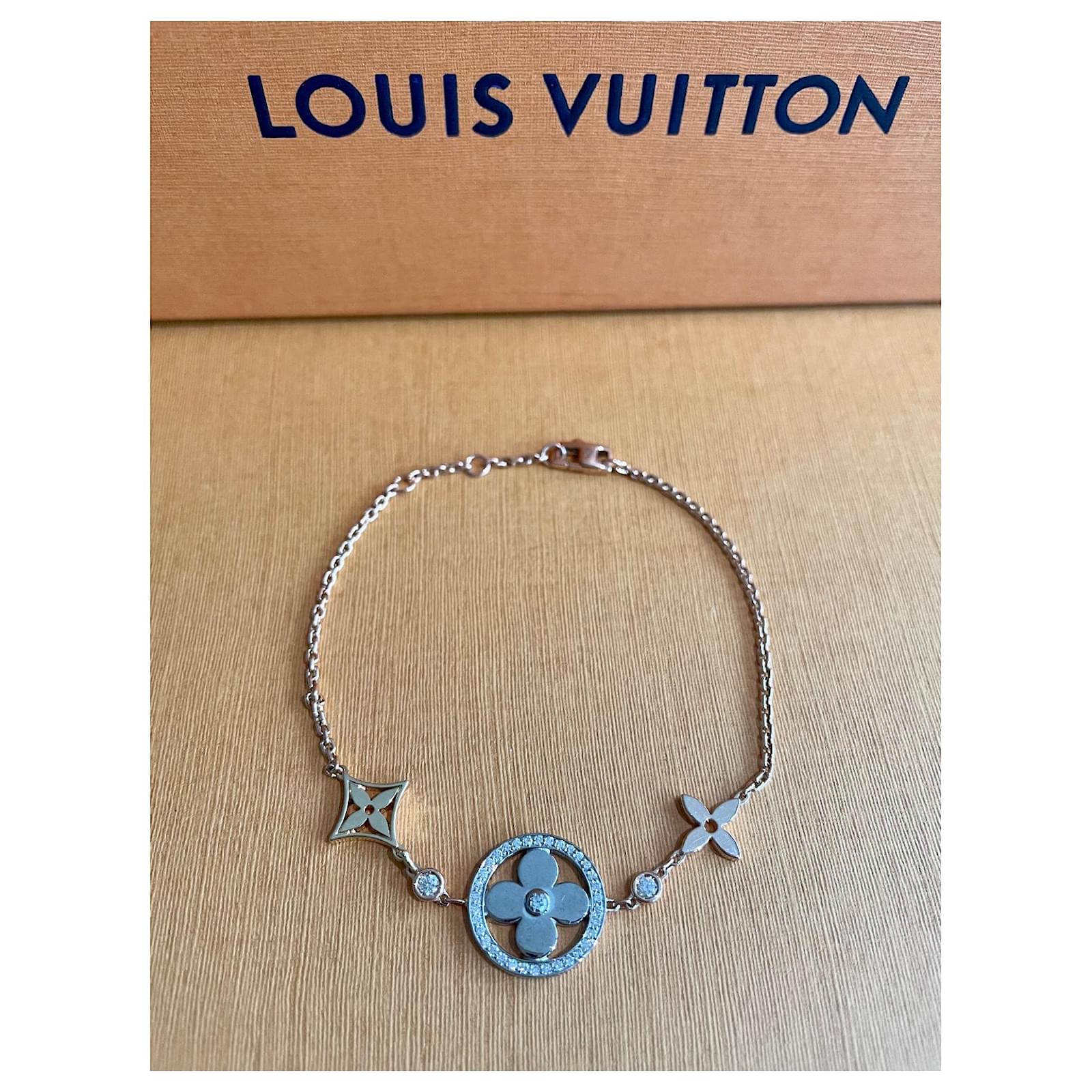 Louis Vuitton Idylle Blossom GM Bracelet Gold Diamonds Golden ref