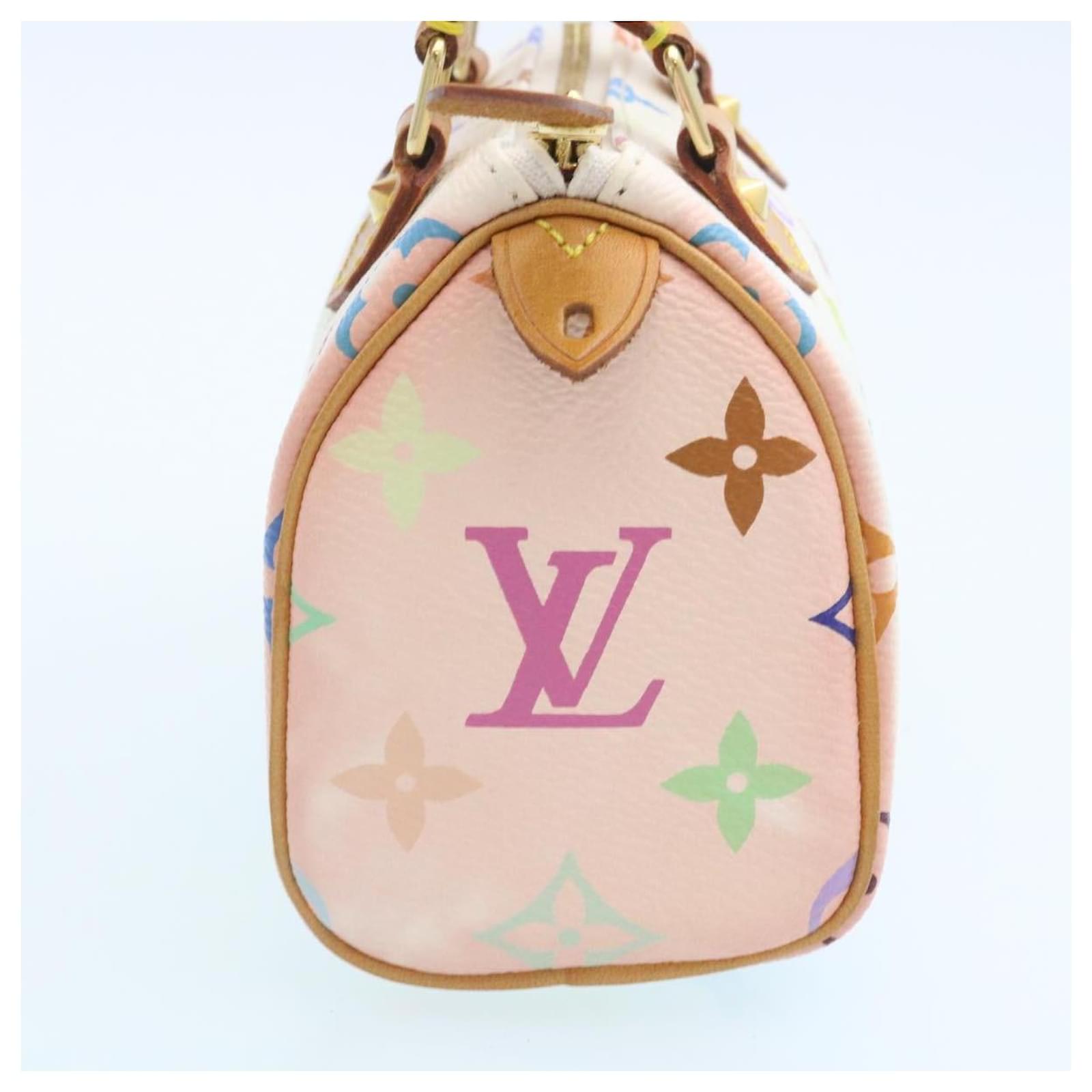 LOUIS VUITTON Monogram Multicolor Mini Speedy Hand Bag White M92645 Auth  hs558 ref.482230 - Joli Closet