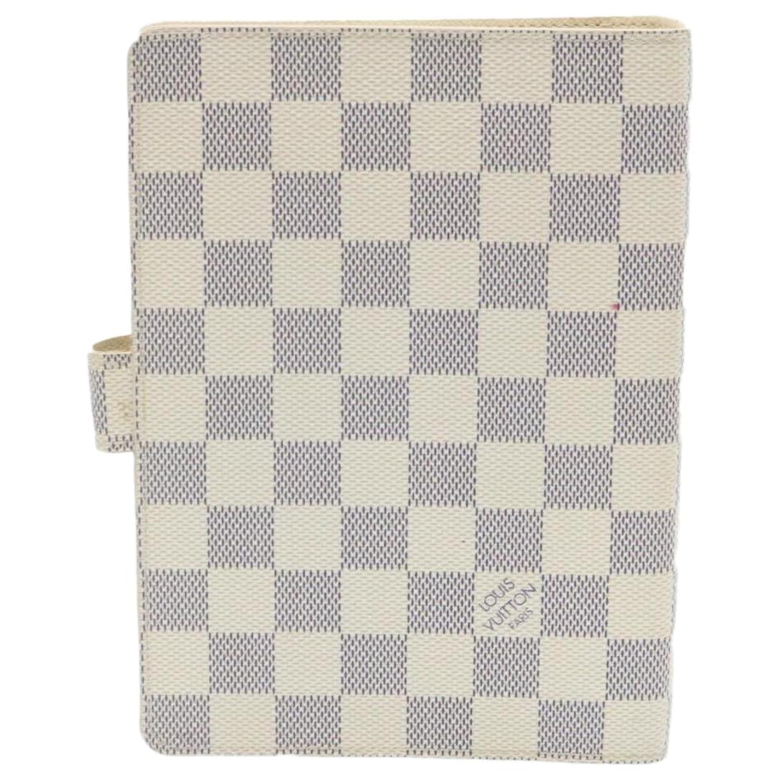 LOUIS VUITTON Damier Azur Agenda MM Day Planner Cover