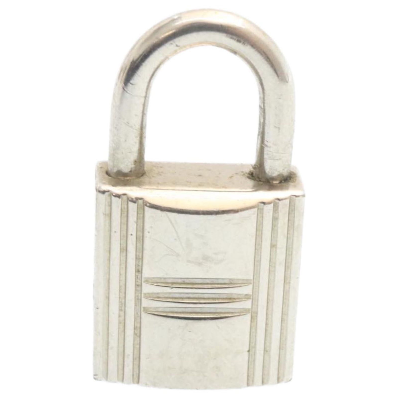 Porte-clés Hermès Cadena Crochet Argent - Occasion Très Bon état, Petite Rayure
