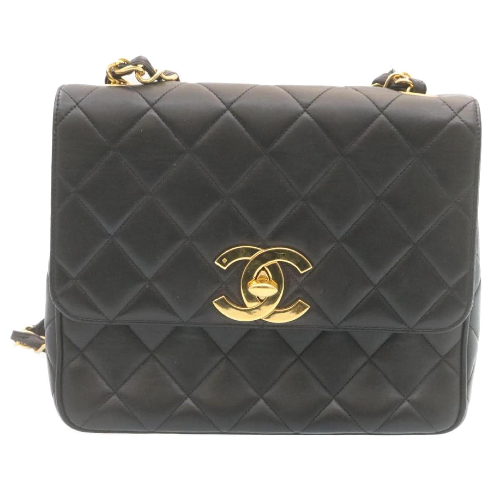 Chanel Satin Black Matelasse Gold Chain Shoulder Bag Coco Mark 0022 CHANEL  | eLADY Globazone