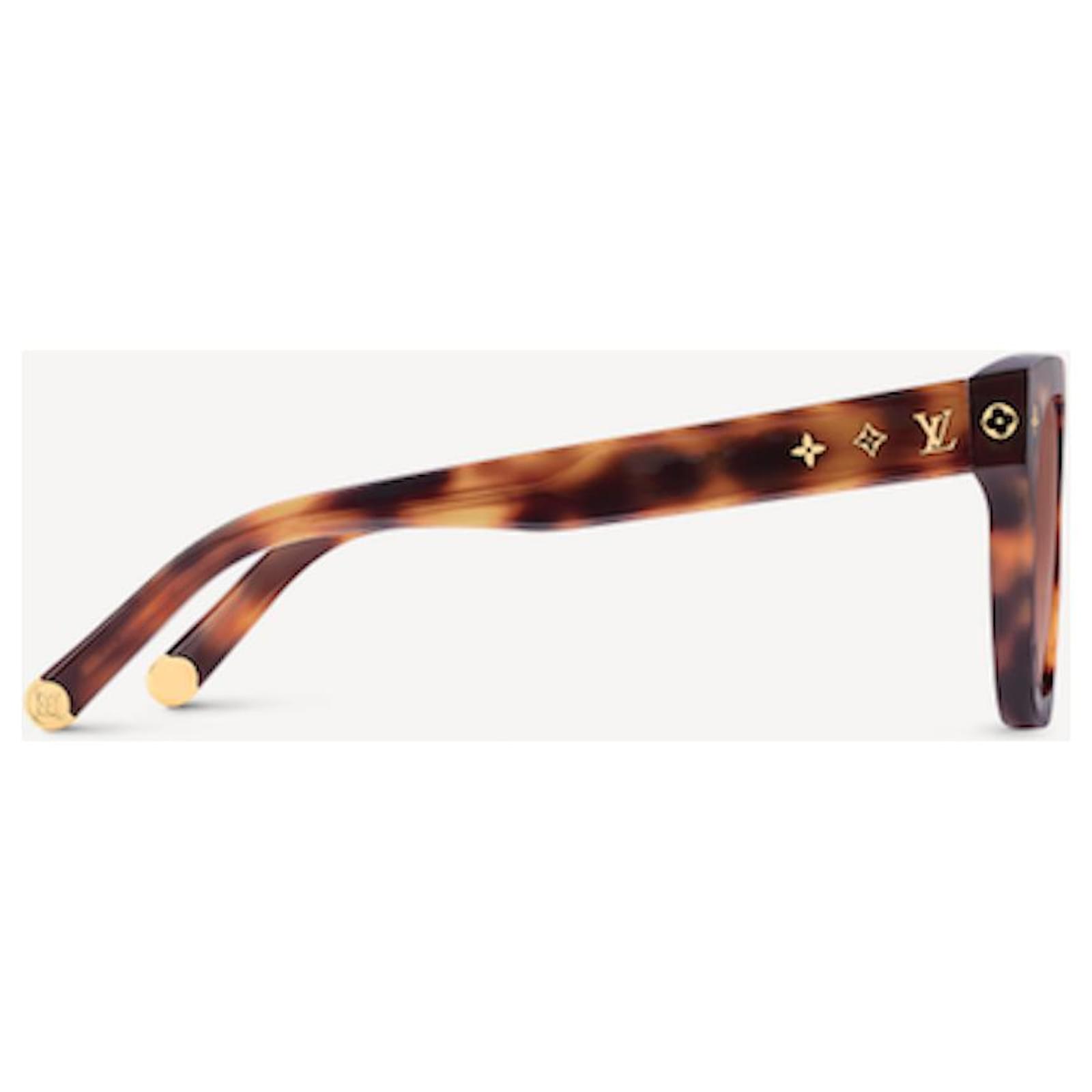 Louis Vuitton Brown Speckling Acetate Frame Monogram Lens Sunglasses -  Yoogi's Closet