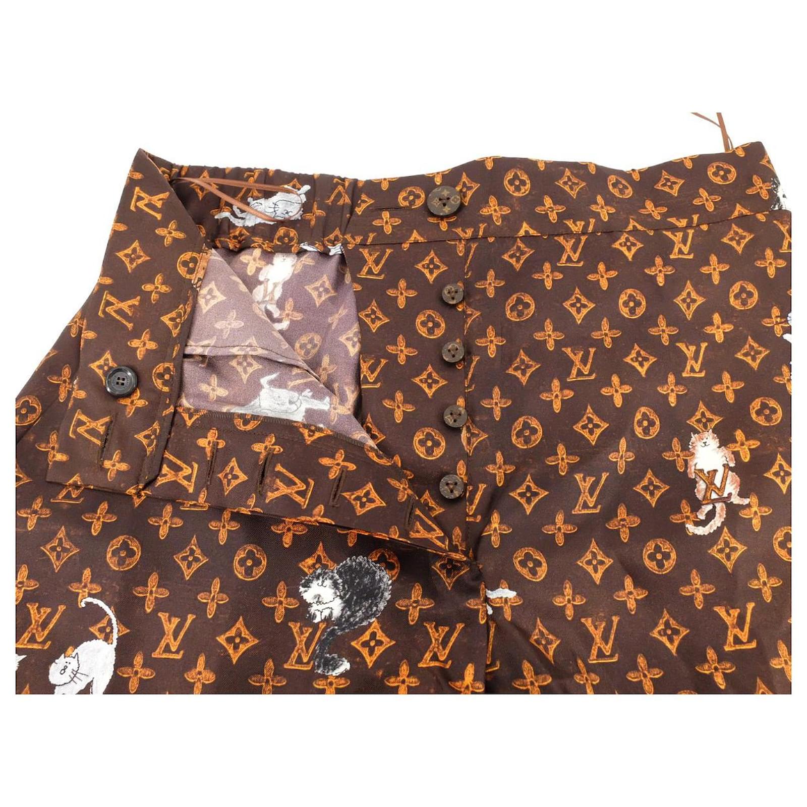 Pantaloncini usati di Louis Vuitton in Marrone