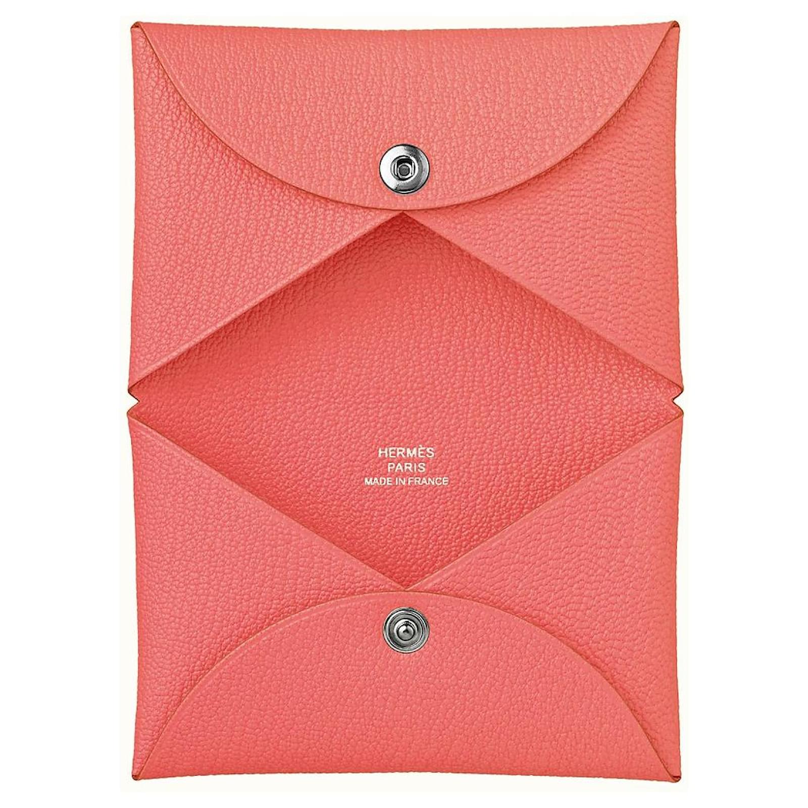 Hermès Hermes Card Holder Calvi new Multiple colors Leather ref.483477 -  Joli Closet