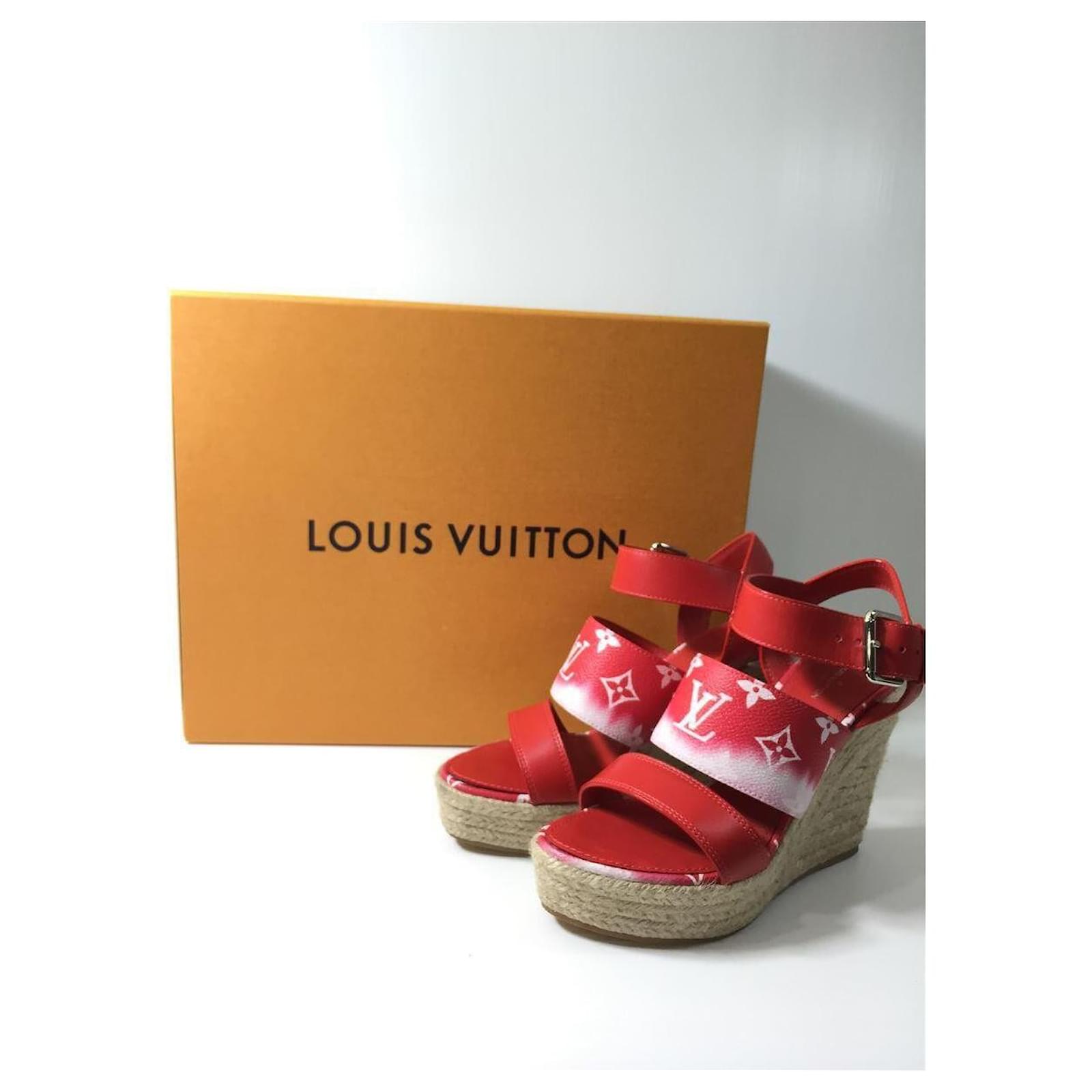 LOUIS VUITTON Sandals / 36.5 / RED ref.483564 - Joli Closet