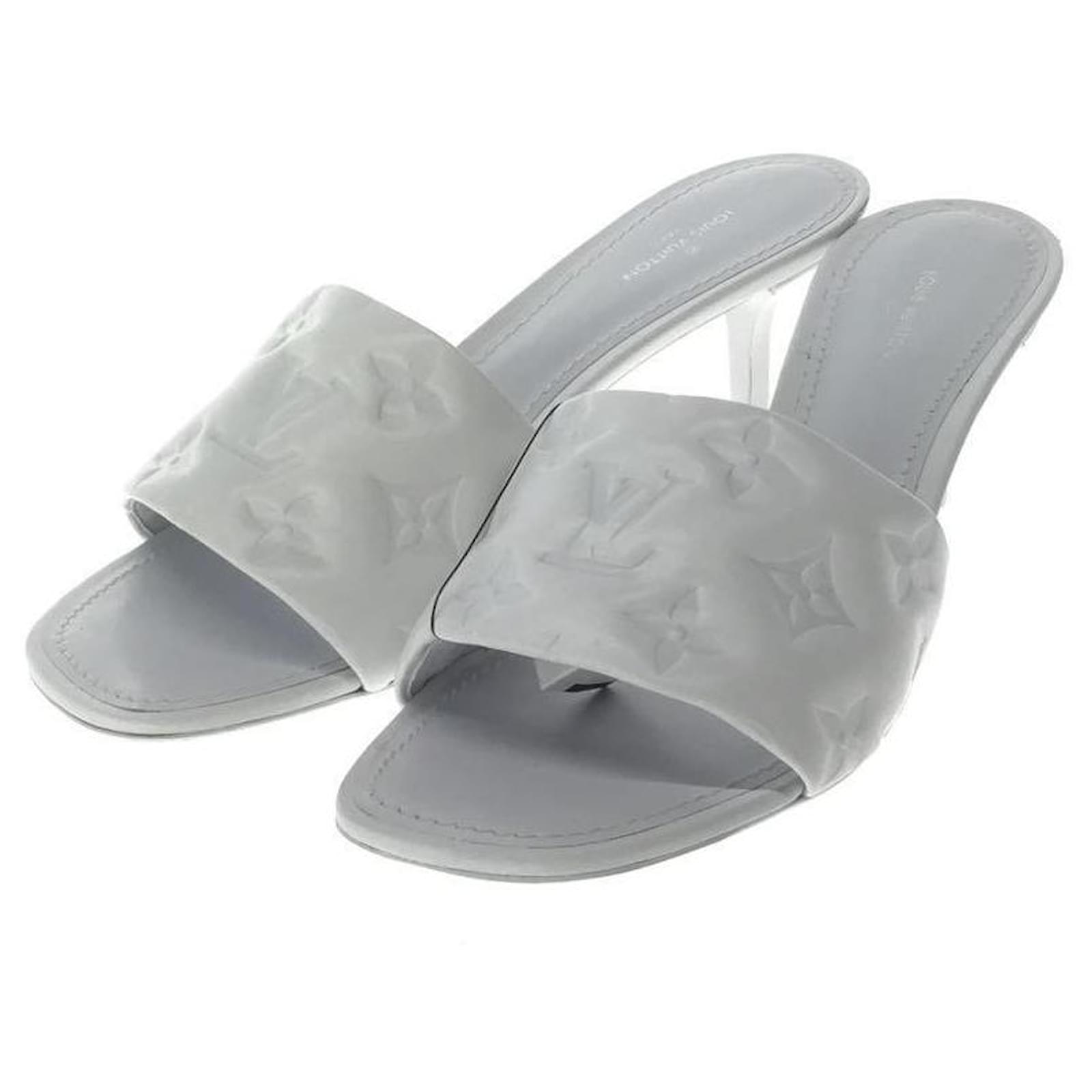 LOUIS VUITTON Revival line / mule / sandals / 37 / WHT / leather White  ref.483565 - Joli Closet