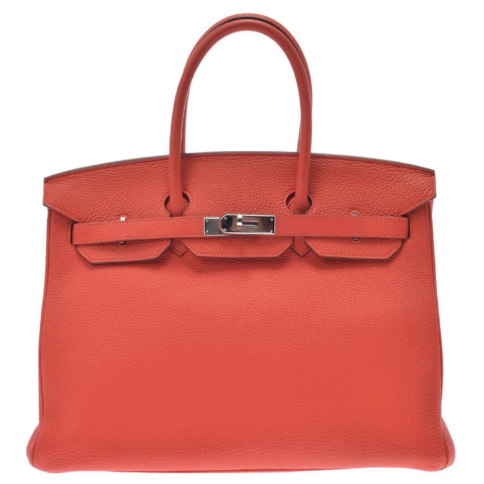 Hermès Birkin 35 Orange Leather ref.484531 - Joli Closet