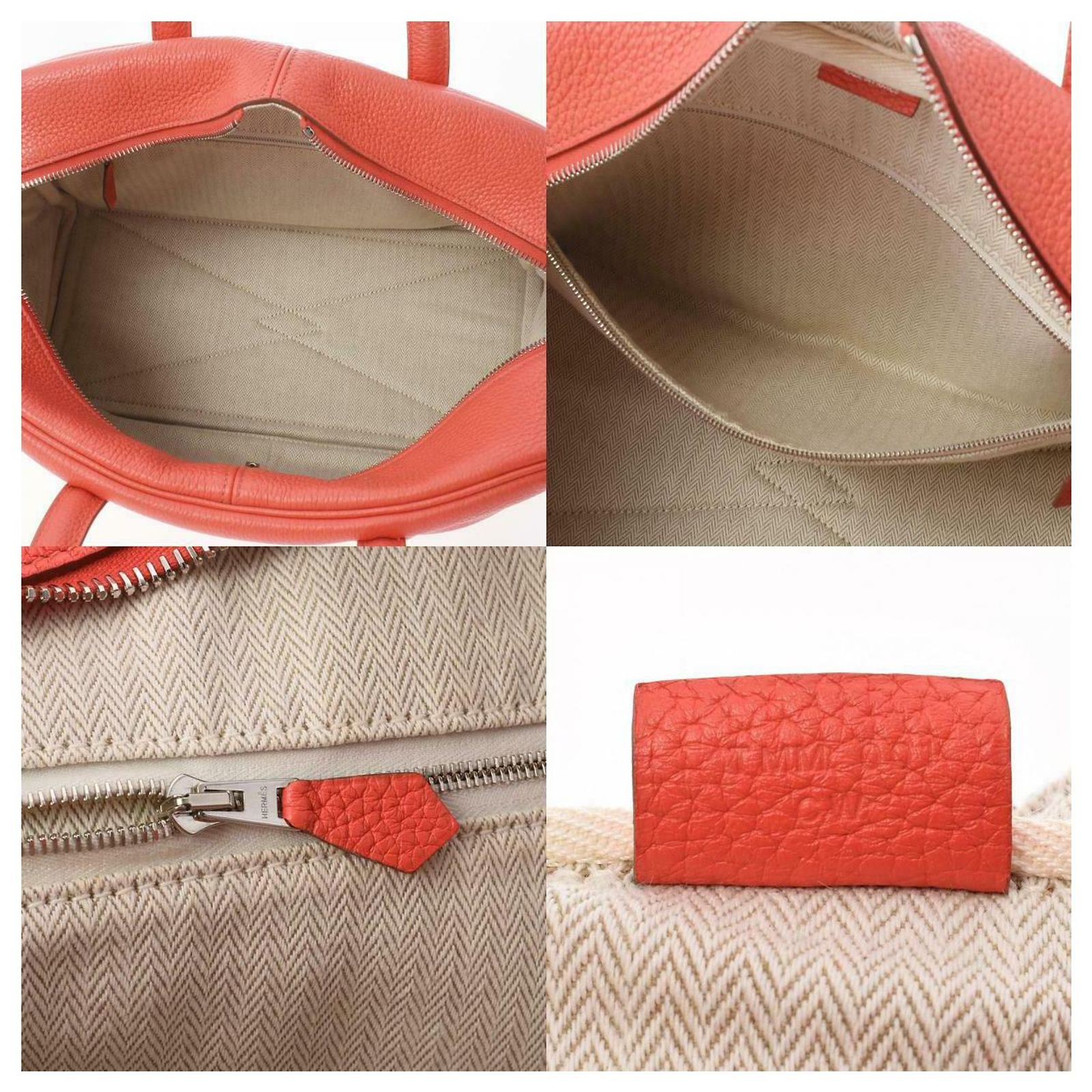 Hermès Victoria Orange Leather ref.484546 - Joli Closet