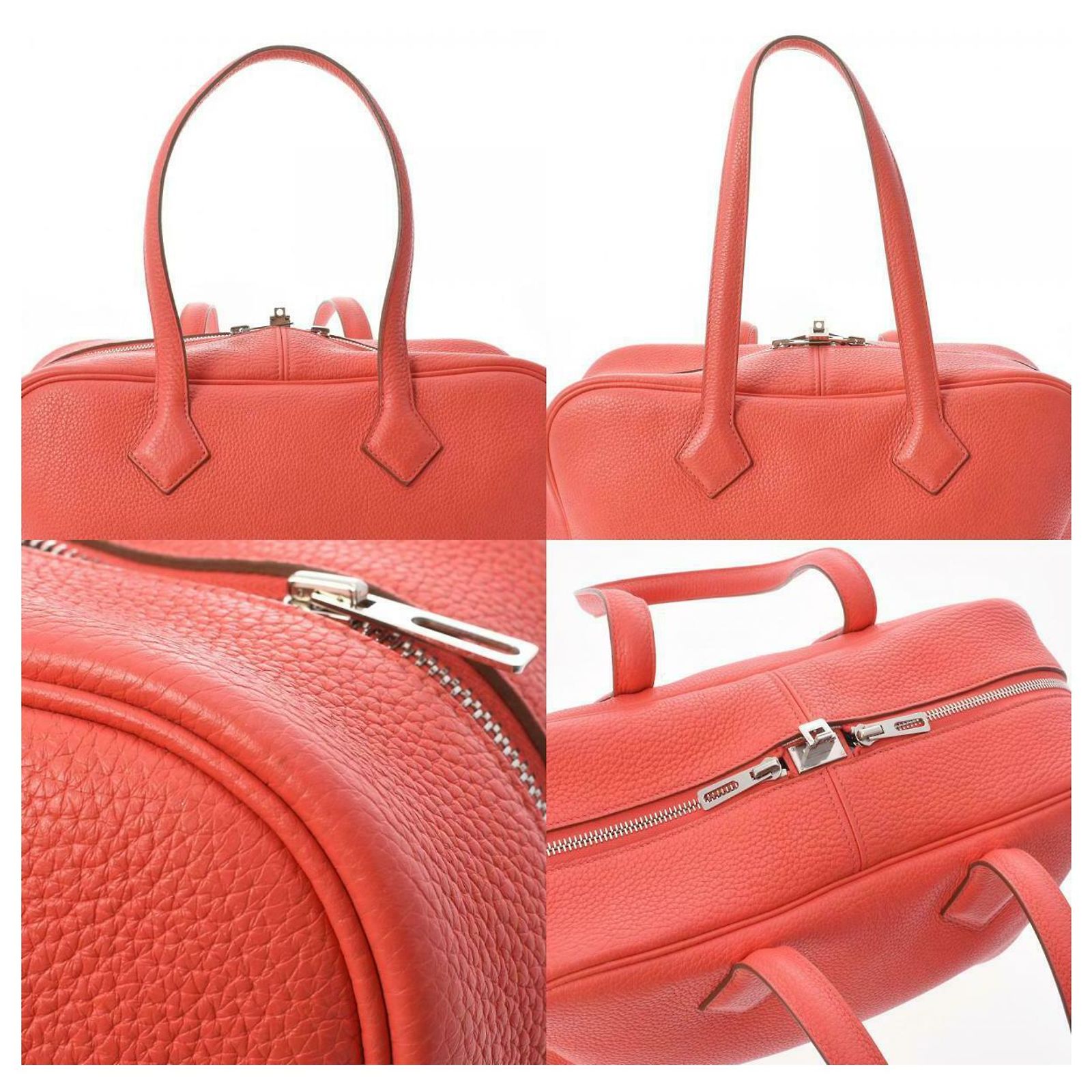 Hermès Victoria Orange Leather ref.484546 - Joli Closet