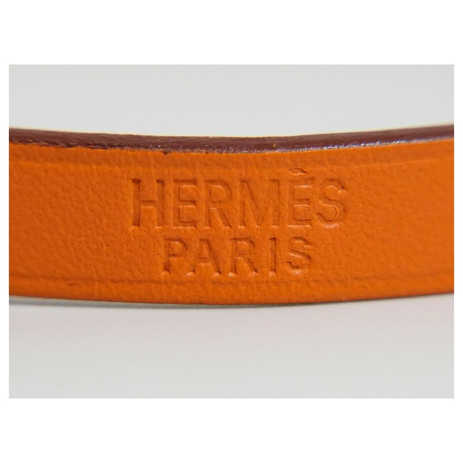 Hermès Behapi simple tour Orange Leather ref.485047 - Joli Closet