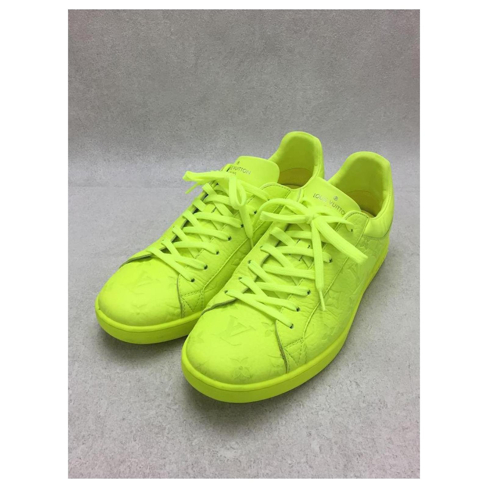 LOUIS VUITTON Luxembourg line / low cut sneakers / UK6.5 / YLW / leather  Yellow ref.485454 - Joli Closet