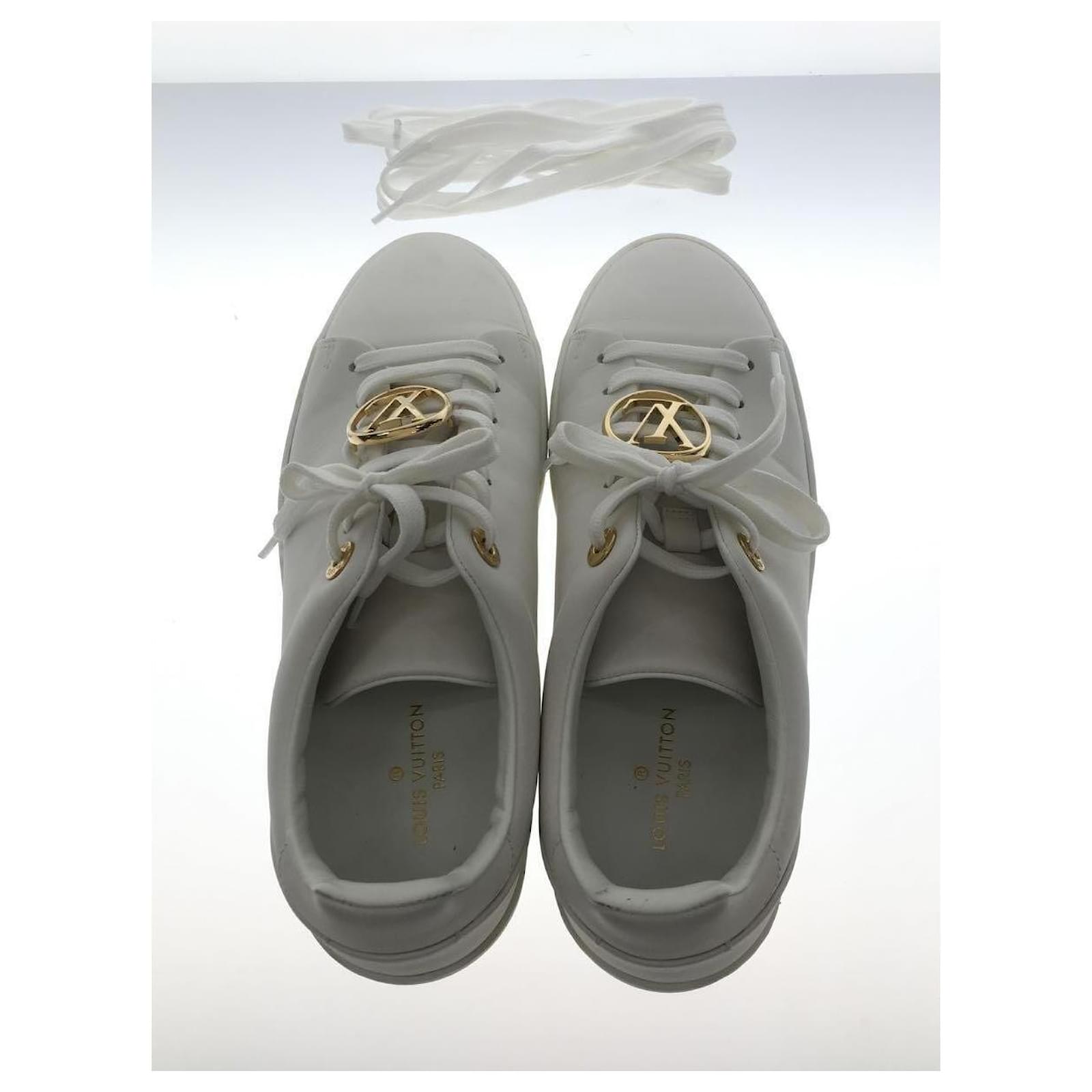 LOUIS VUITTON sneakers front low line / 36.5 / white / cowhide Leather  ref.485503 - Joli Closet