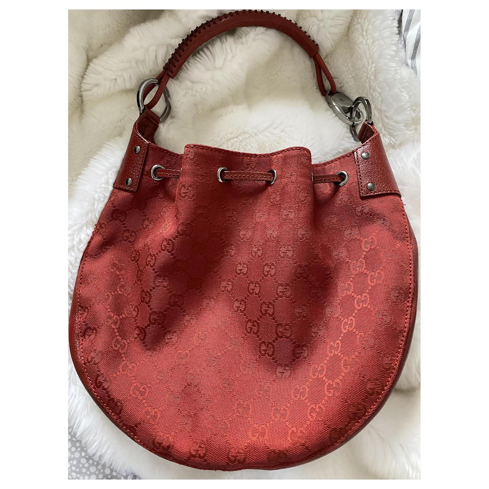 vintage red gucci bag