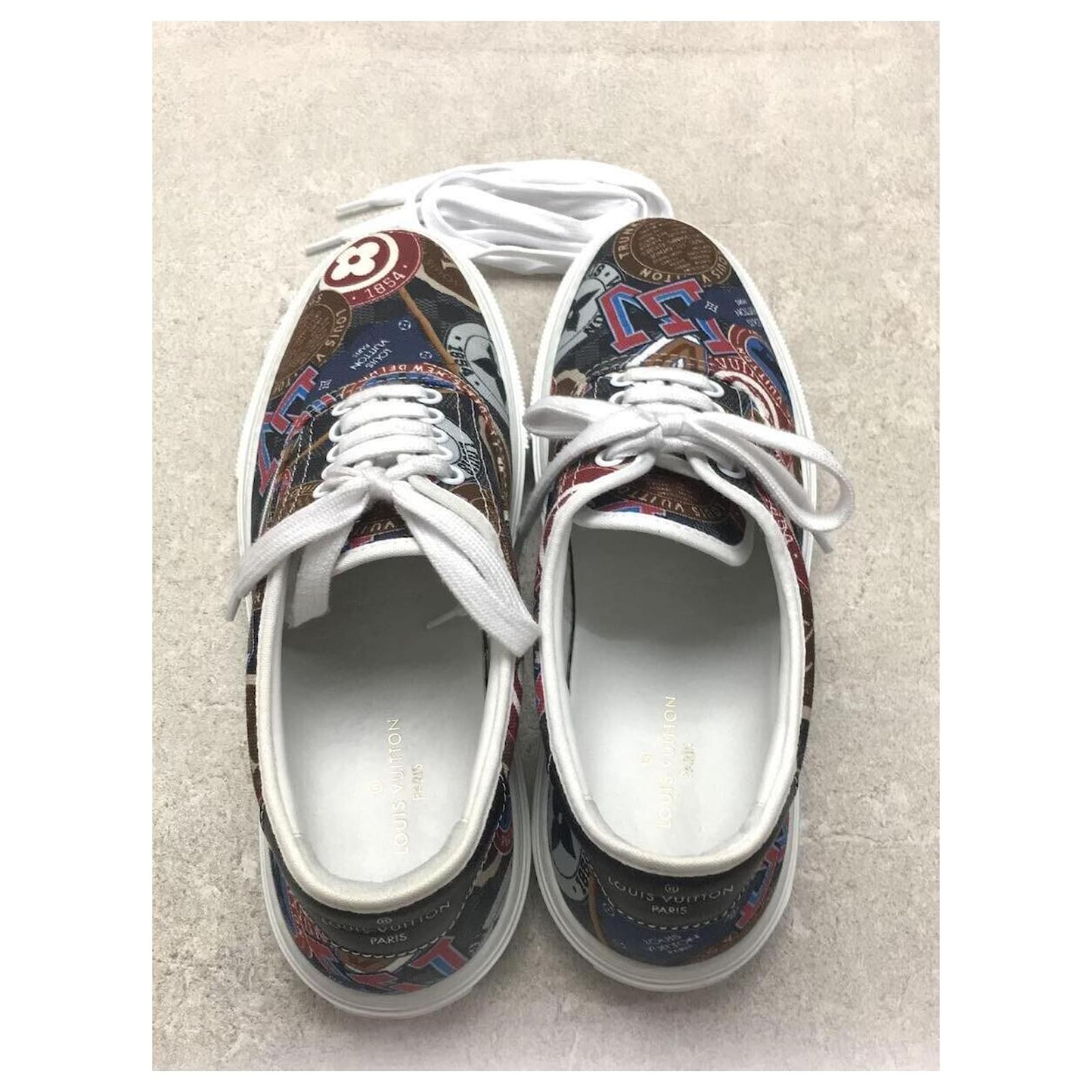 LOUIS VUITTON Trocadero Line Sneakers / US6 / Multicolor / Canvas