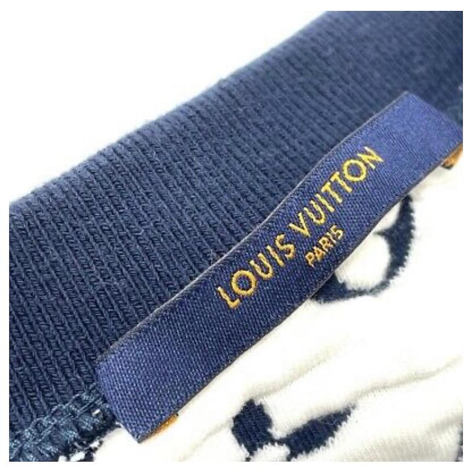 Louis Vuitton Monogram Crewneck Jacquard Blue Cotton ref.485781