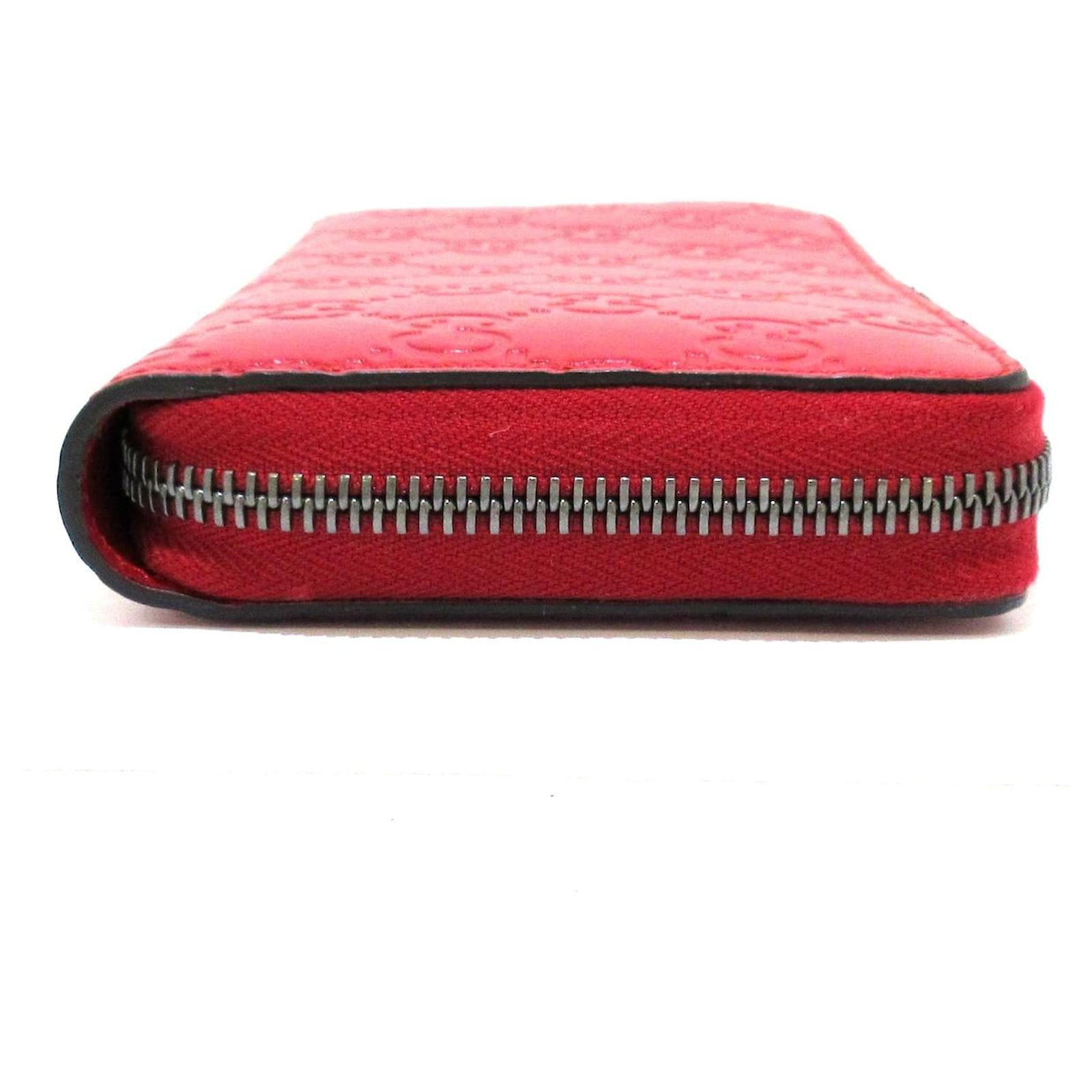 Gucci wallet Red Leather ref.486848 Joli Closet