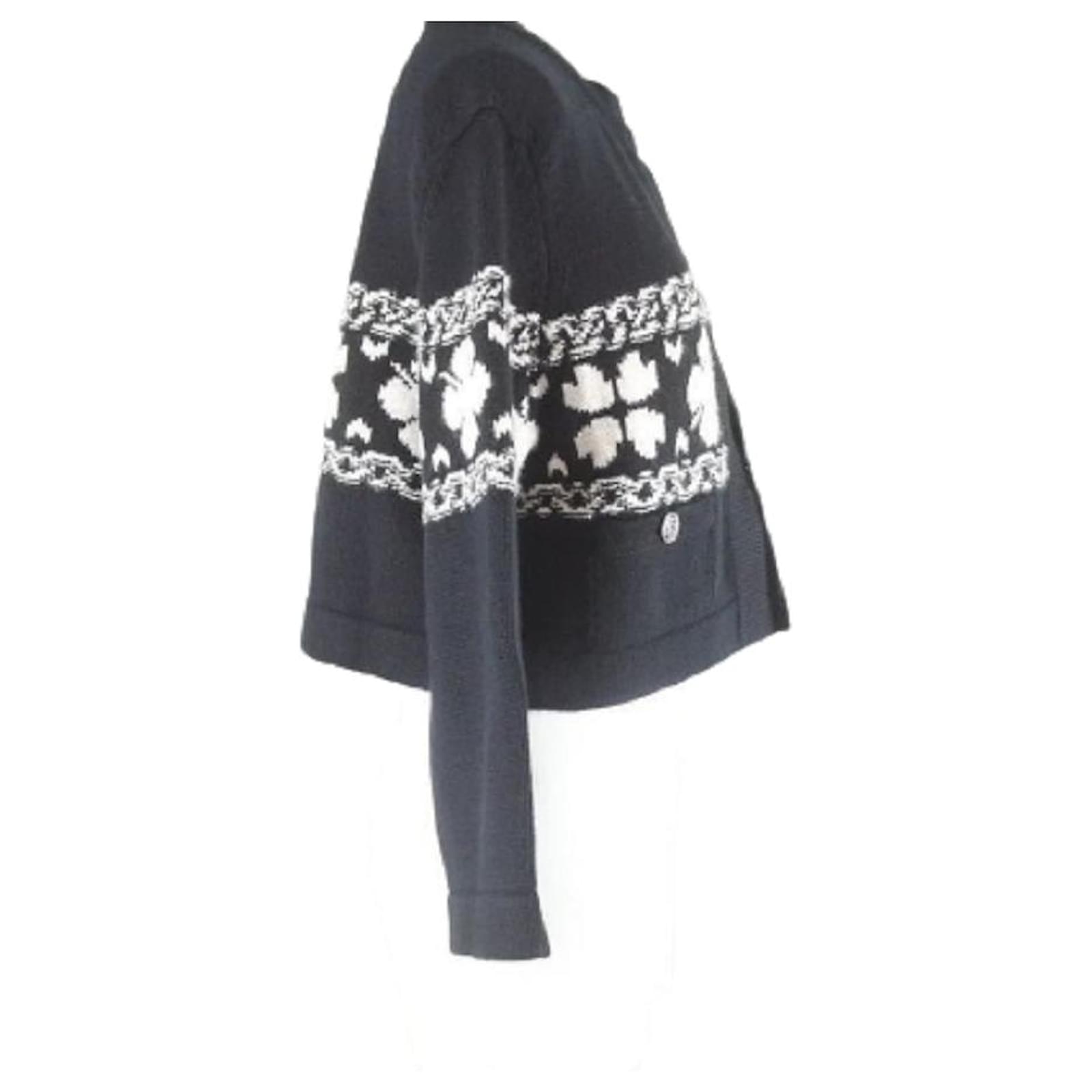 Used] CHANEL Cashmere Blend Knit Jacket Ski Knit 20P P63147K48819