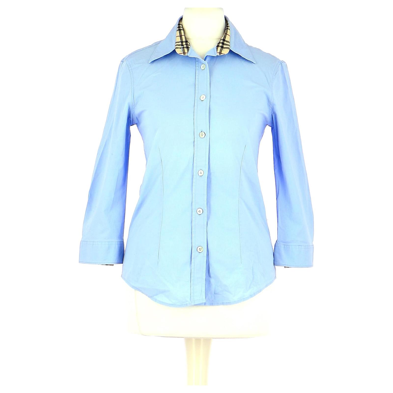 Burberry Shirt Light blue Cotton  - Joli Closet