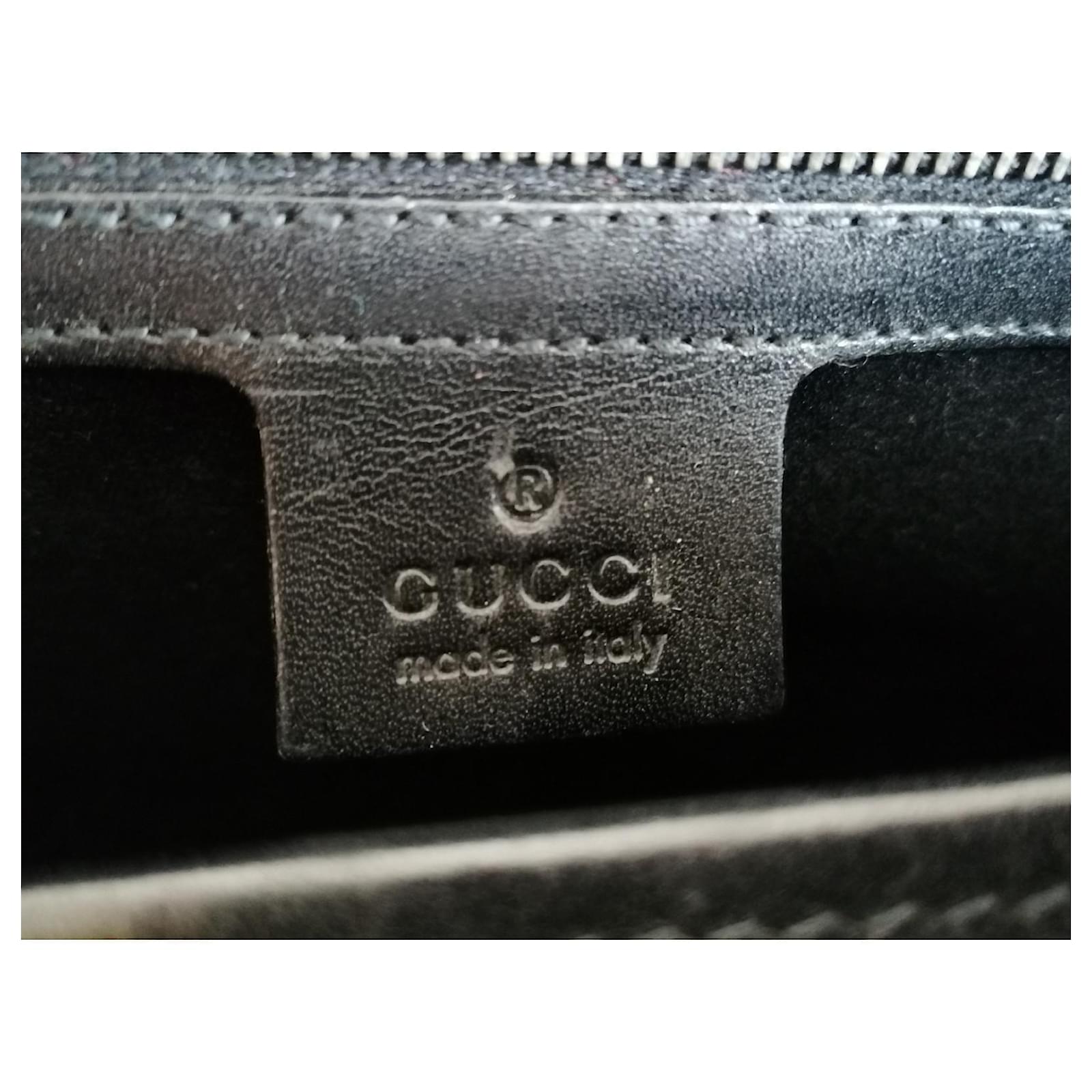Gucci Bamboo Black Leather Cloth ref.488859 - Joli Closet