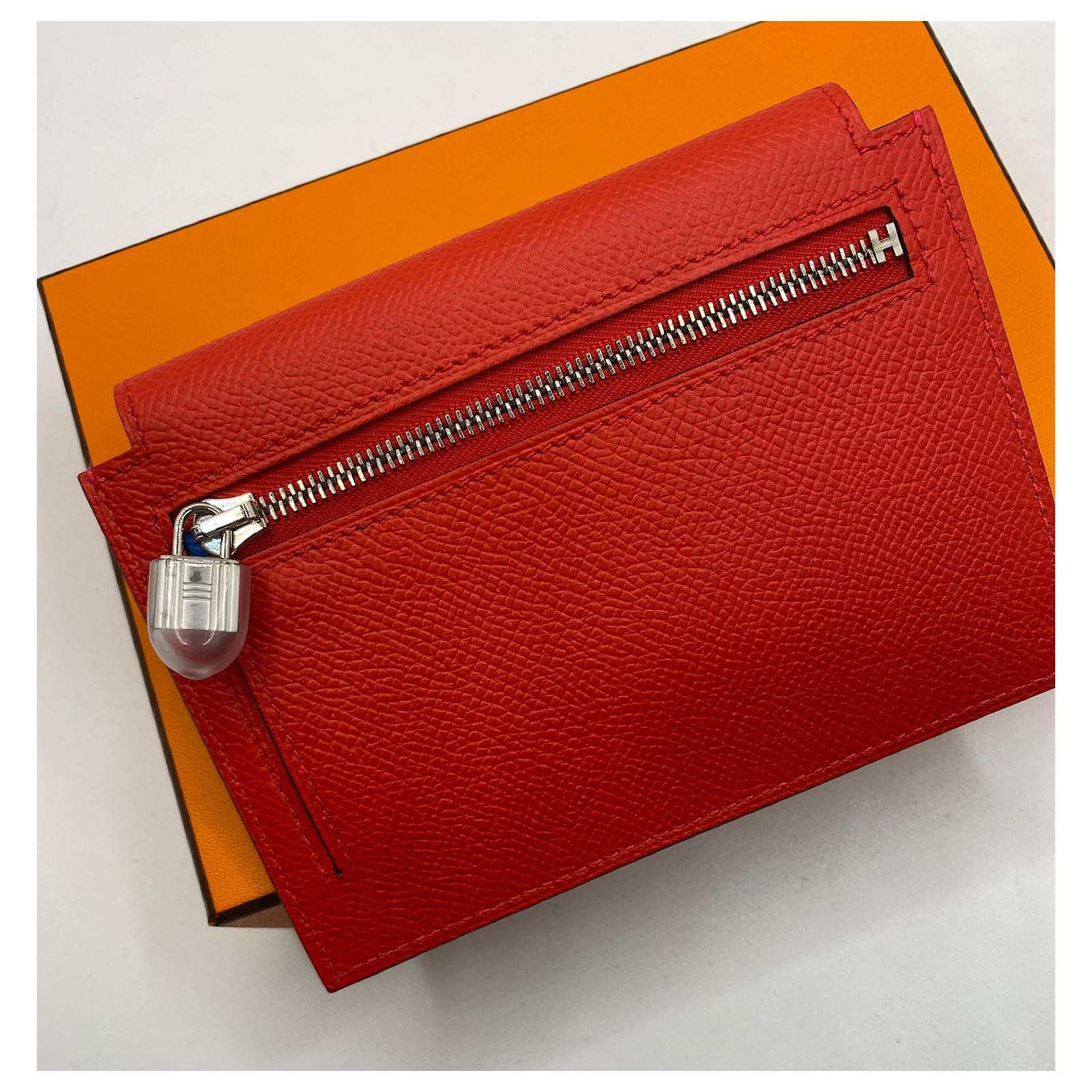 Hermès Kelly wallet Pink Leather ref.488916 - Joli Closet