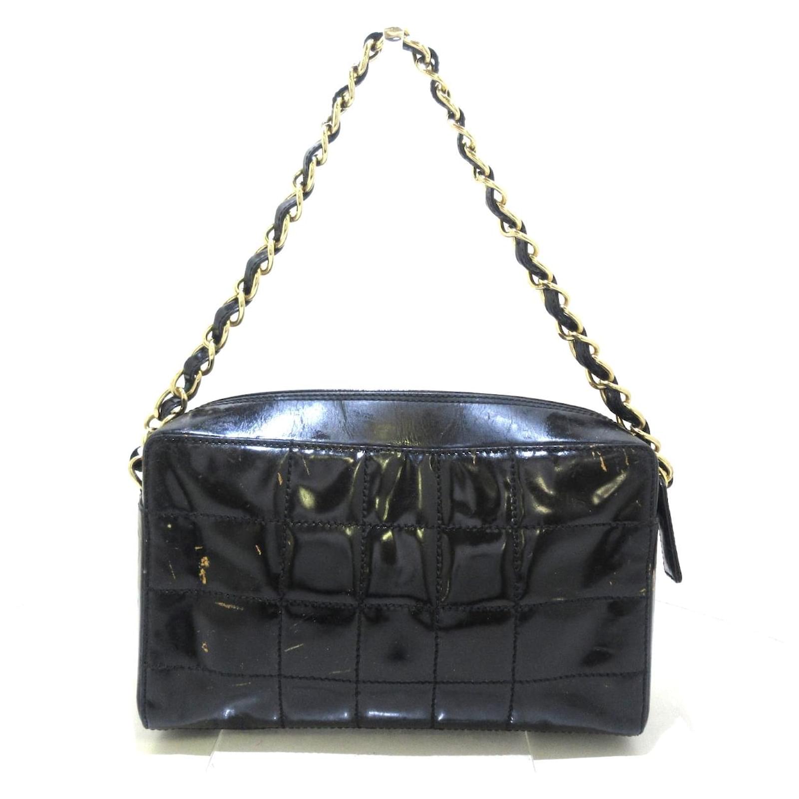 Chanel Chocolate bar Black Leather ref.489148 - Joli Closet