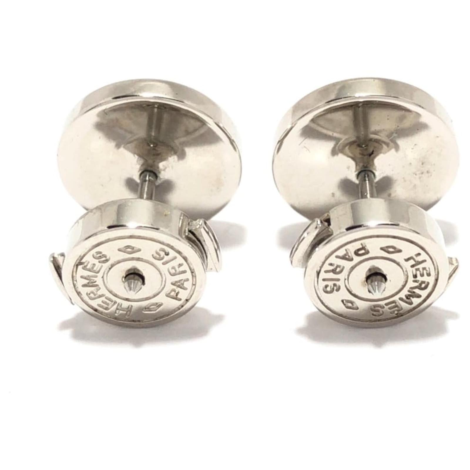 Hermès Earring Silvery Metal ref.489314 Joli Closet