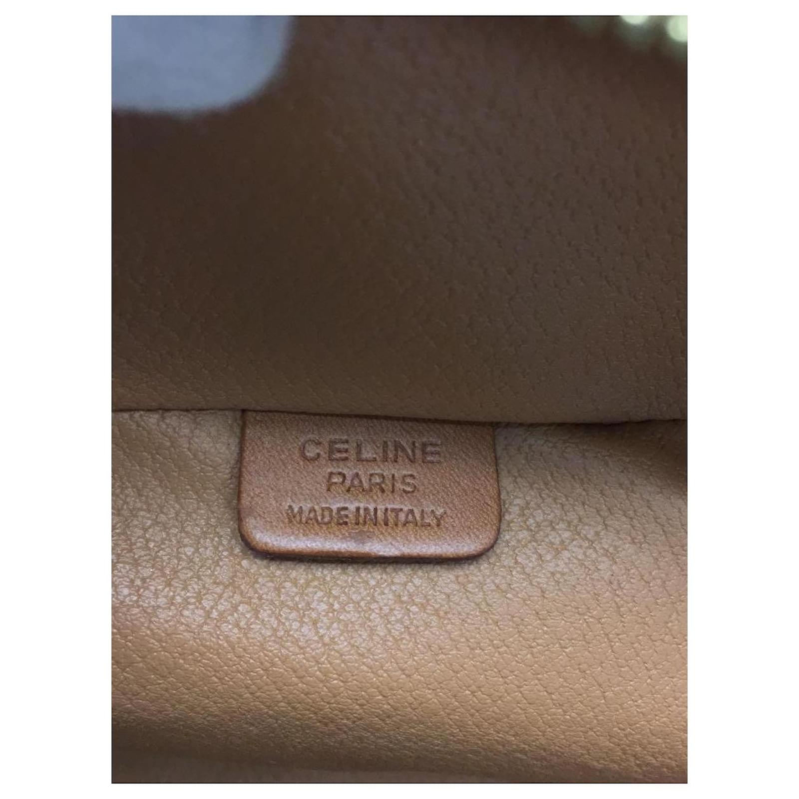 Céline CELINE Vanity bag / pouch / PVC / BEG / total pattern