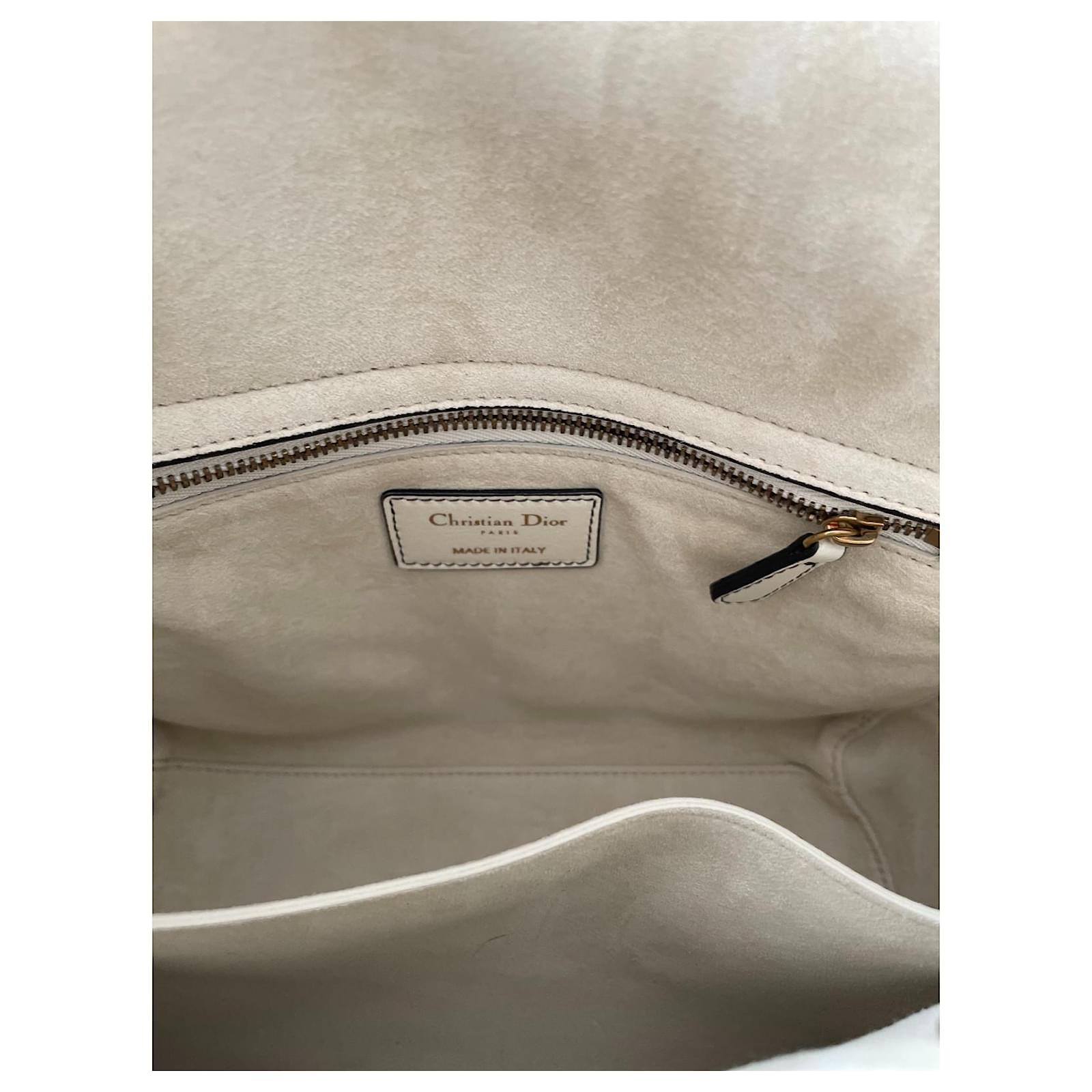 Christian Dior Nickie de St Phalle Eggshell Leather ref.489922 - Joli ...