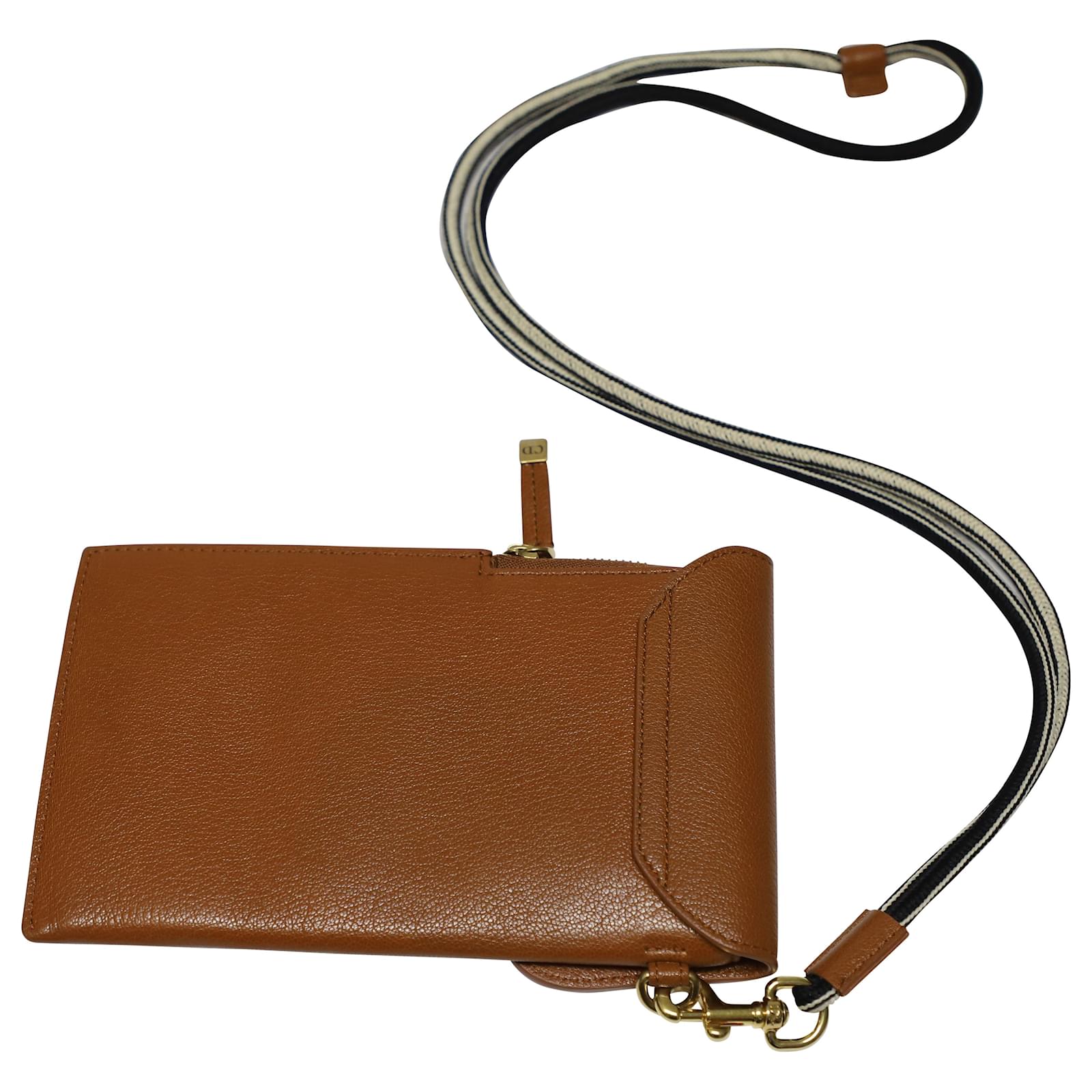 Dior Saddle Multifunction Pouch in Brown Leather ref.490081 - Joli