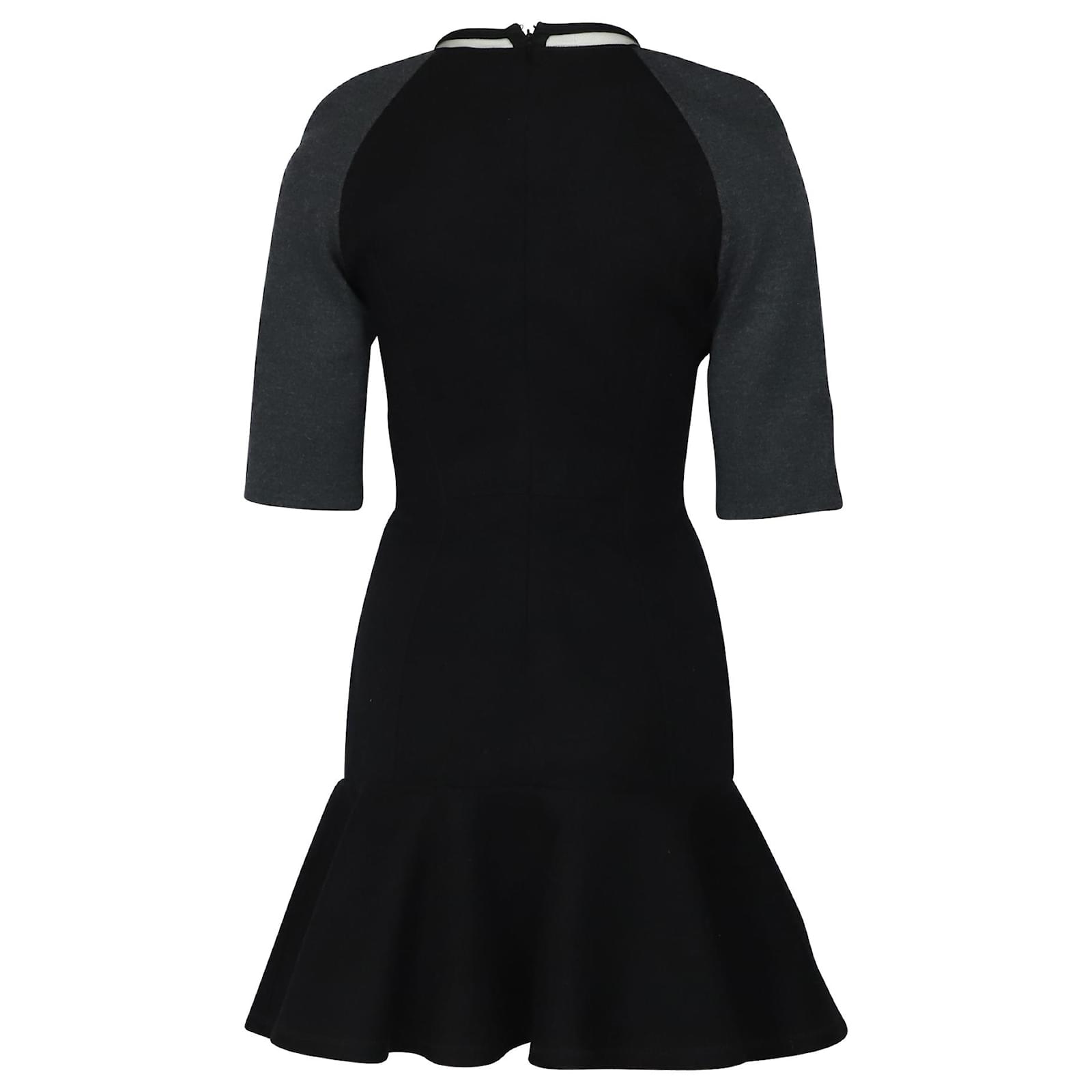 Fendi Mini Dress in Black Wool ref ...