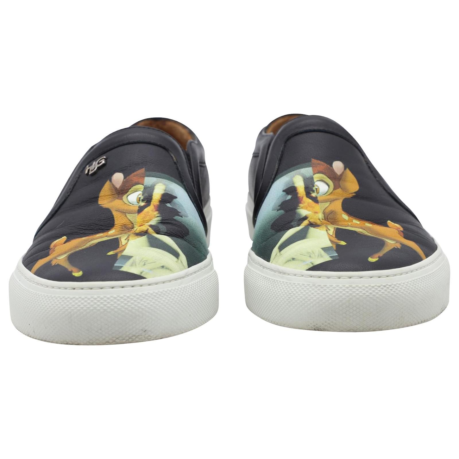 Givenchy Bambi Skate Sneakers in Black Leather ref.490261