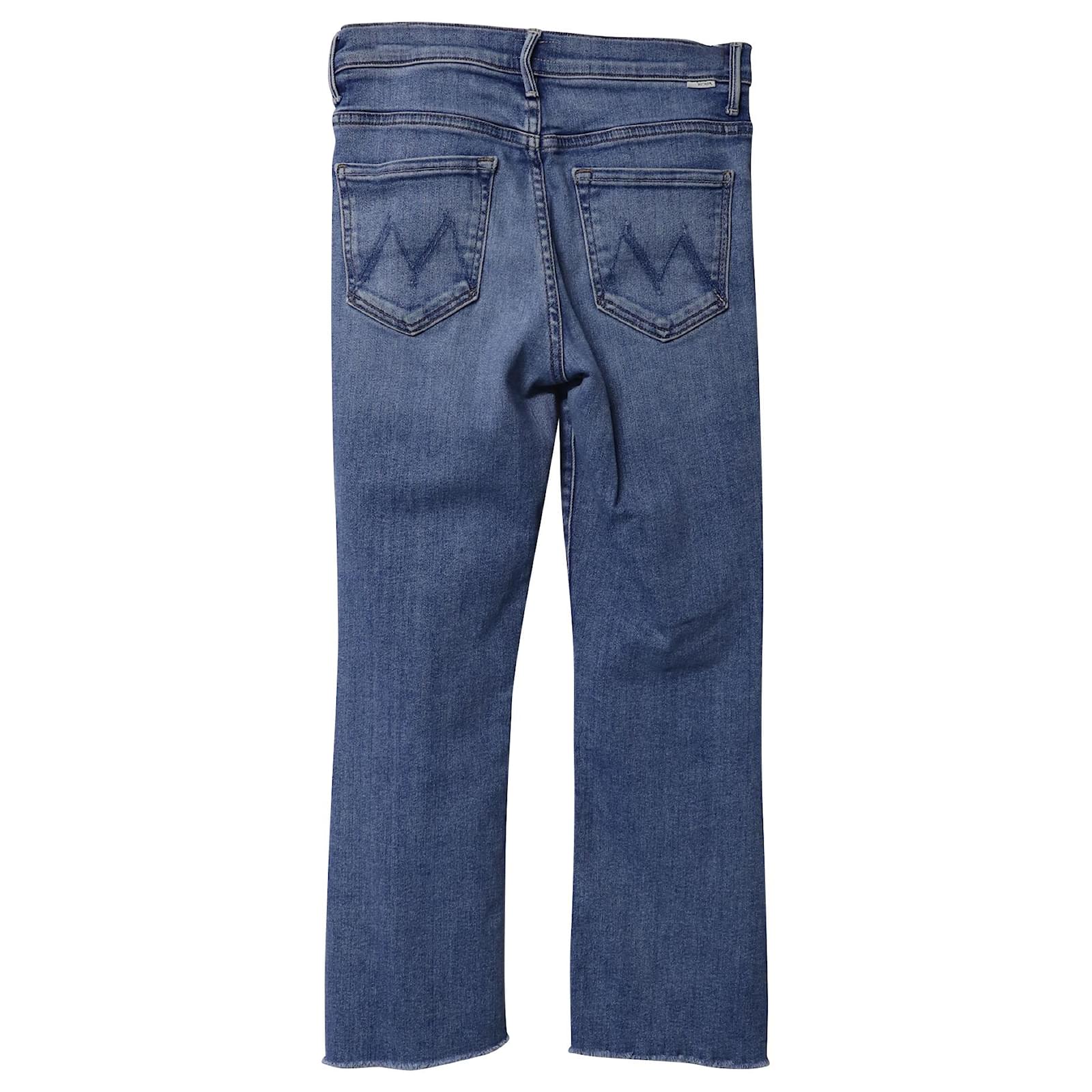 Mother Insider Crop Step Fray Jeans in 