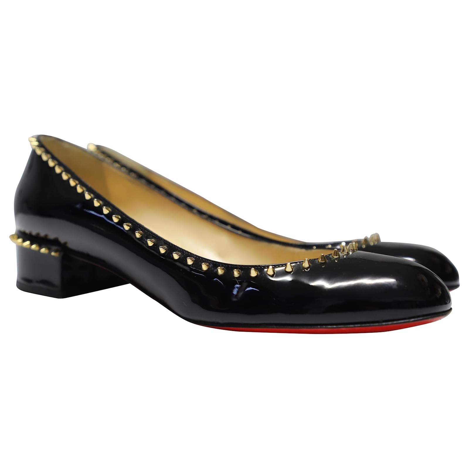 Christian Louboutin Treliliane 30 Pumps in Black Patent Leather