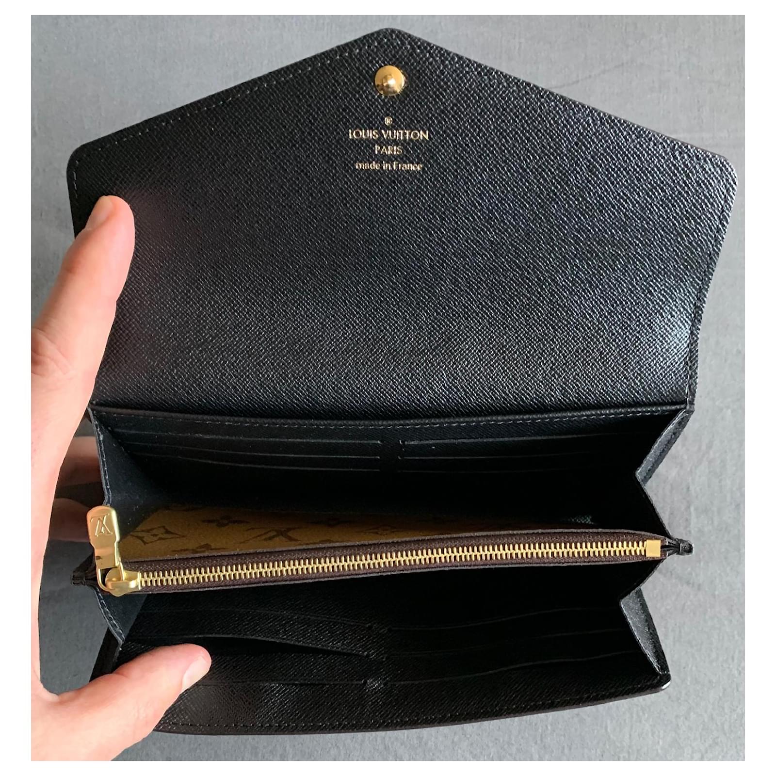  Louis Vuitton Sarah - Monedero de lona, billetera grande :  Ropa, Zapatos y Joyería