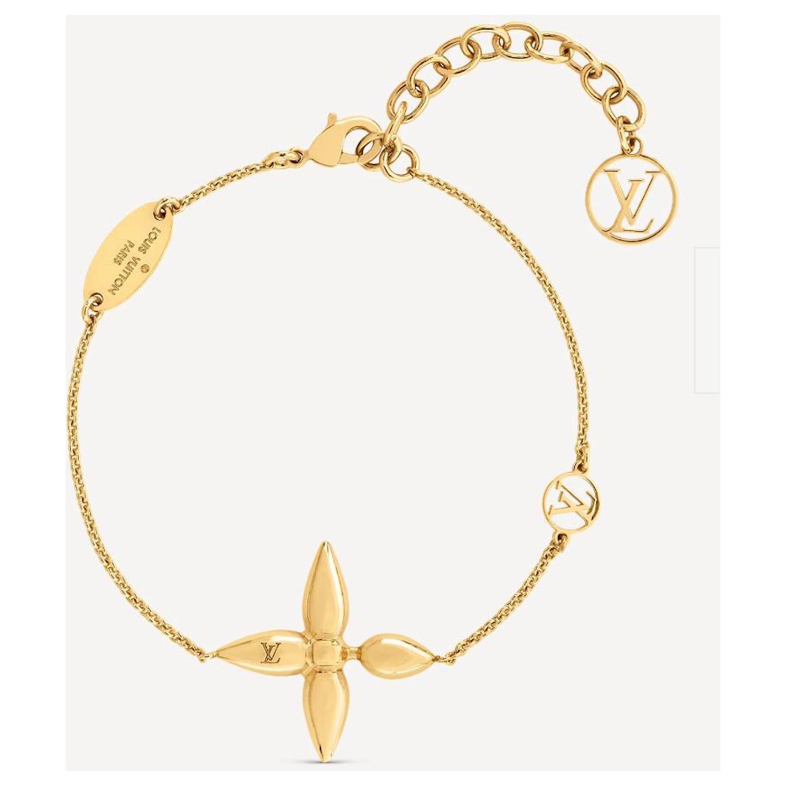 Louis Vuitton LV bracelet new Louisette Golden Metal ref.491145 - Joli  Closet